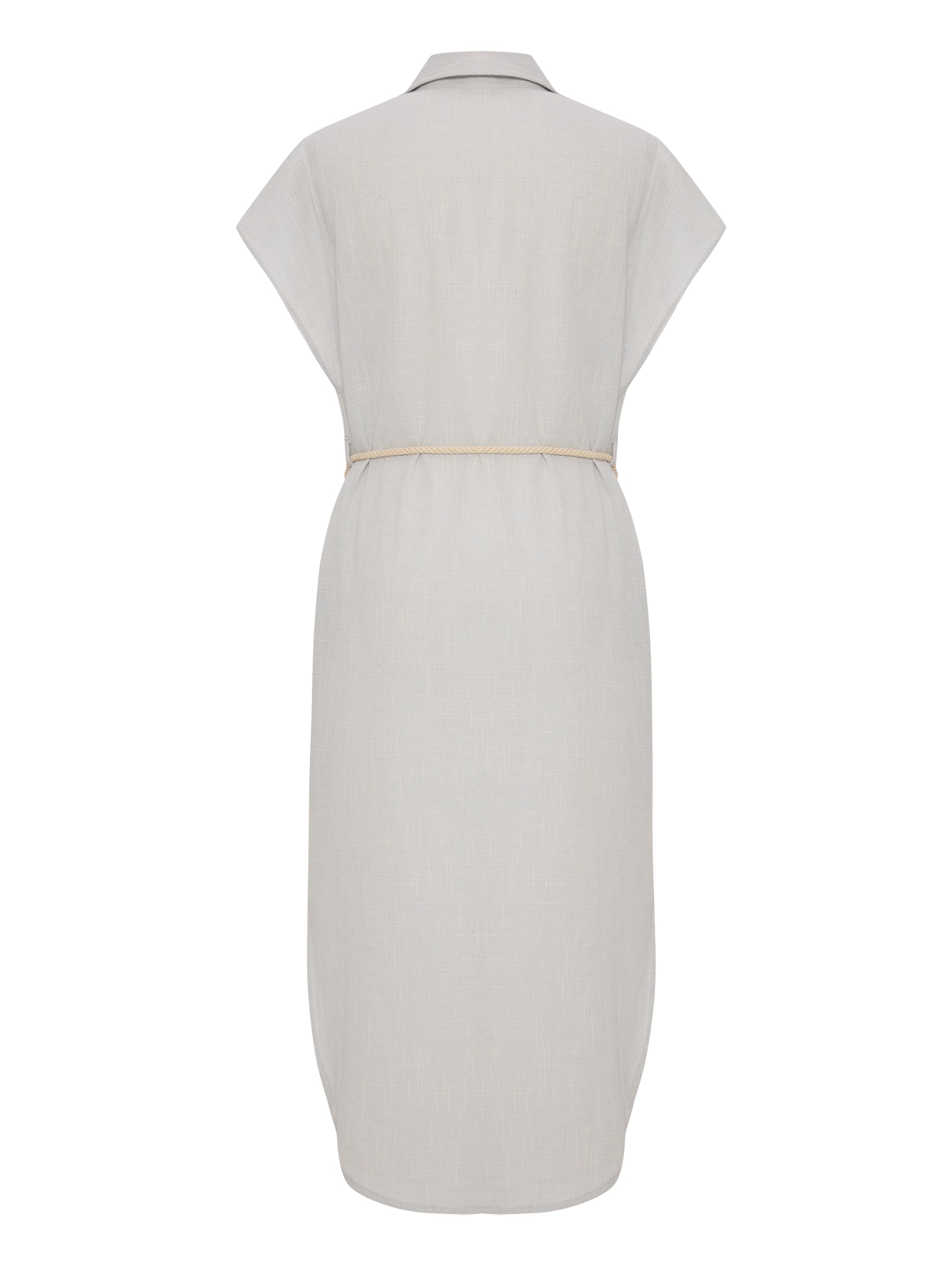 Buy Zaya Shirt Dress - Baby Blue by The Handloom