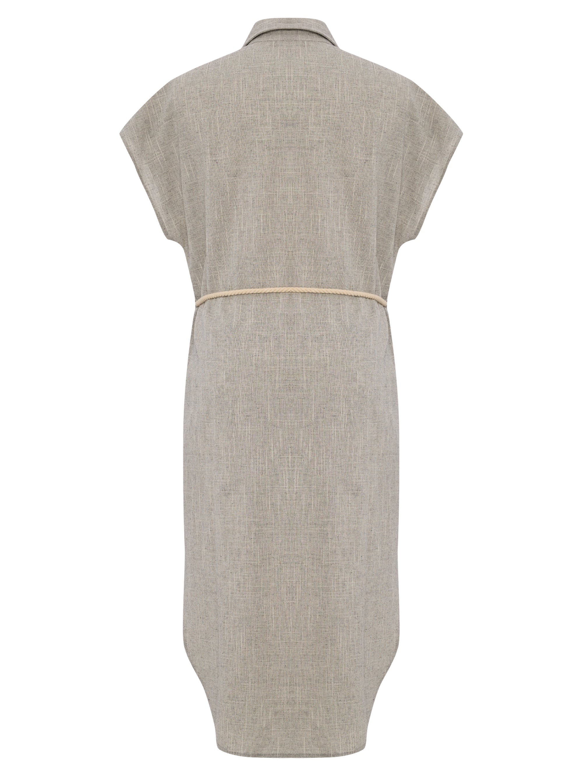 Buy Zaya Shirt Dress - Gray by The Handloom
