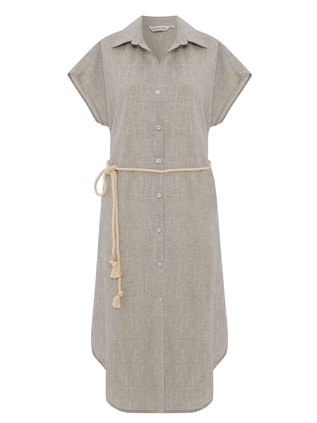 Buy Zaya Shirt Dress - Gray by The Handloom