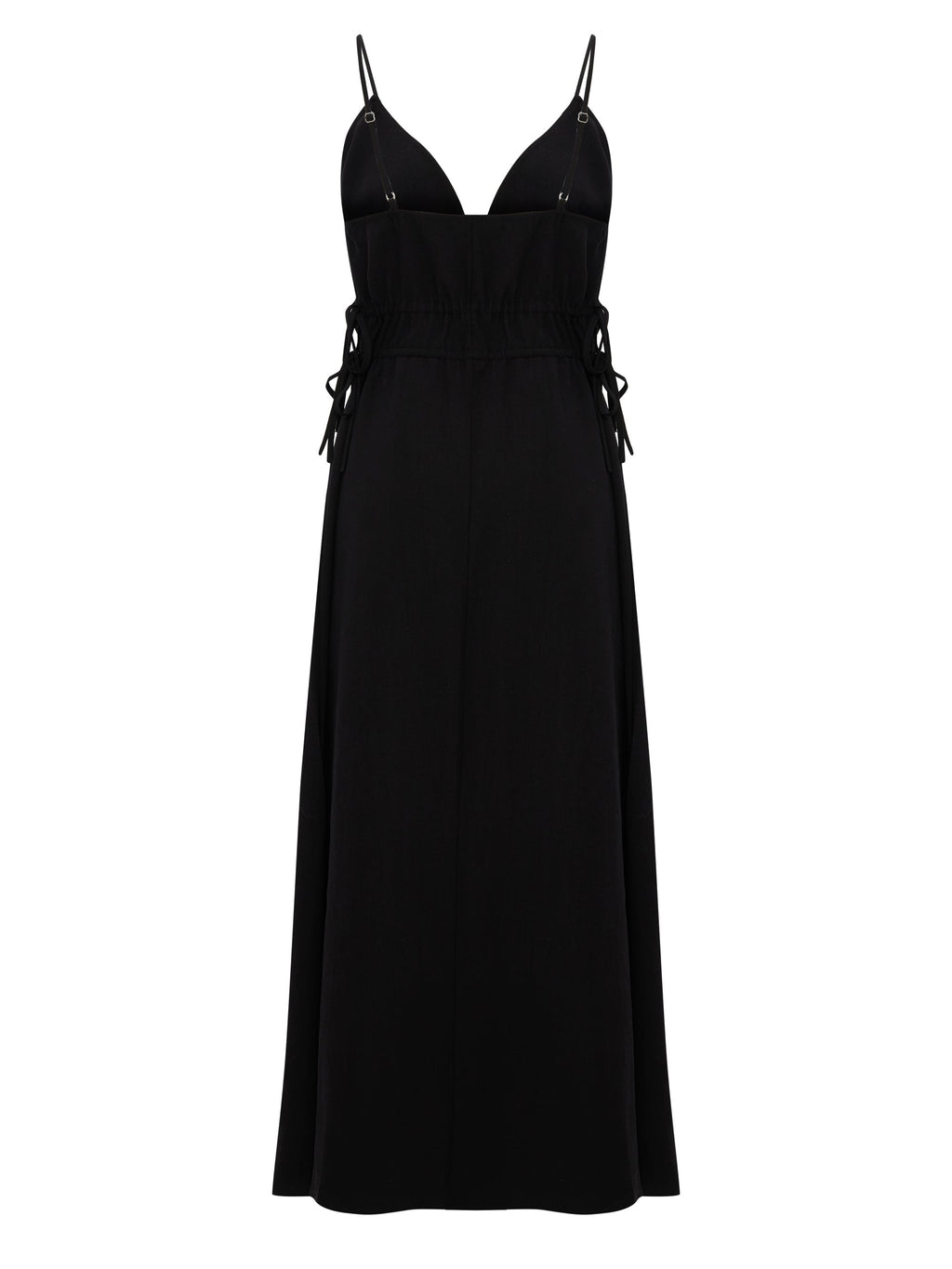 Buy Sofia Ties Maxi Dress - Black by The Handloom