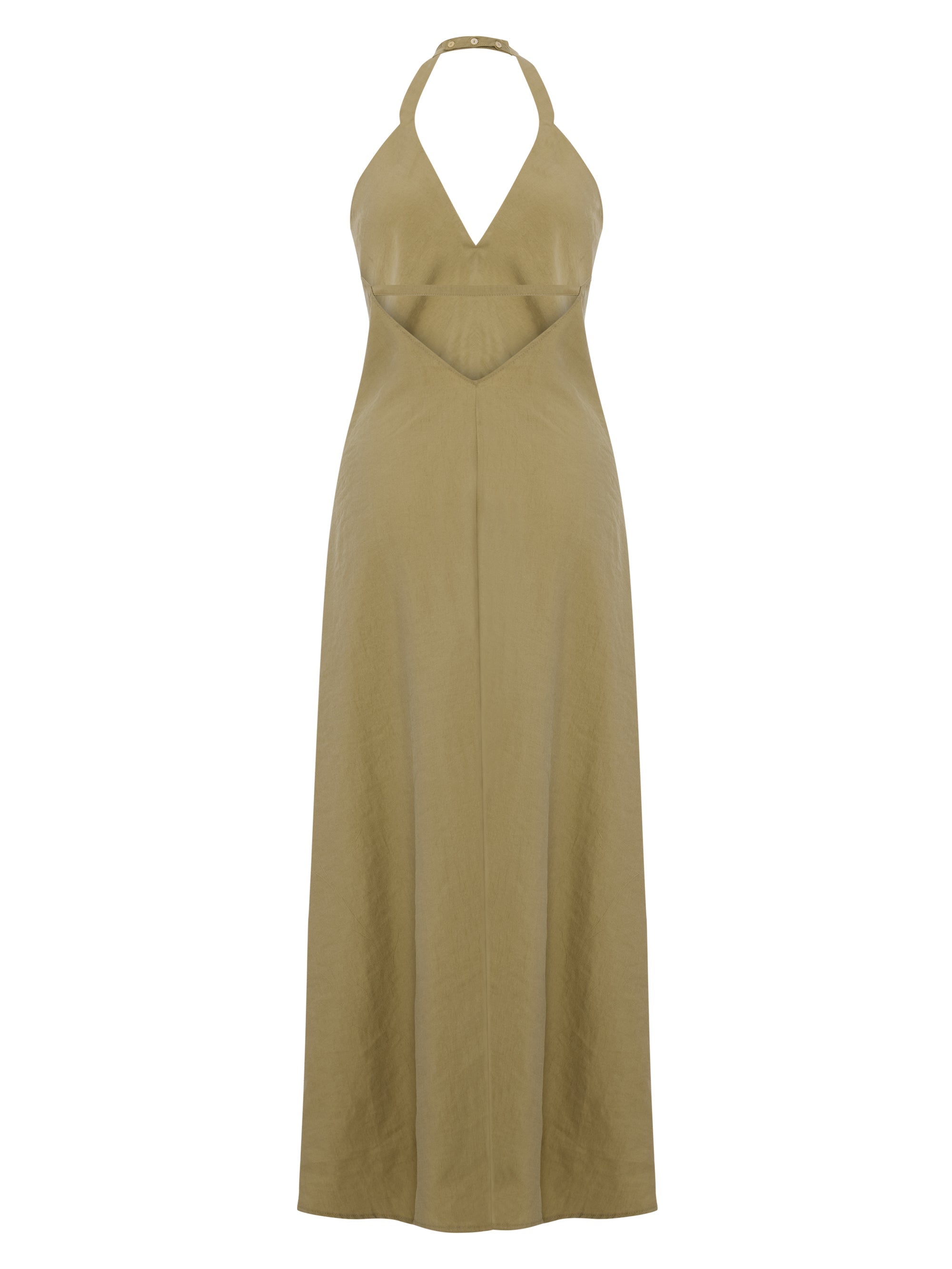 Buy Zoe Maxi Dress - Khaki Green by The Handloom