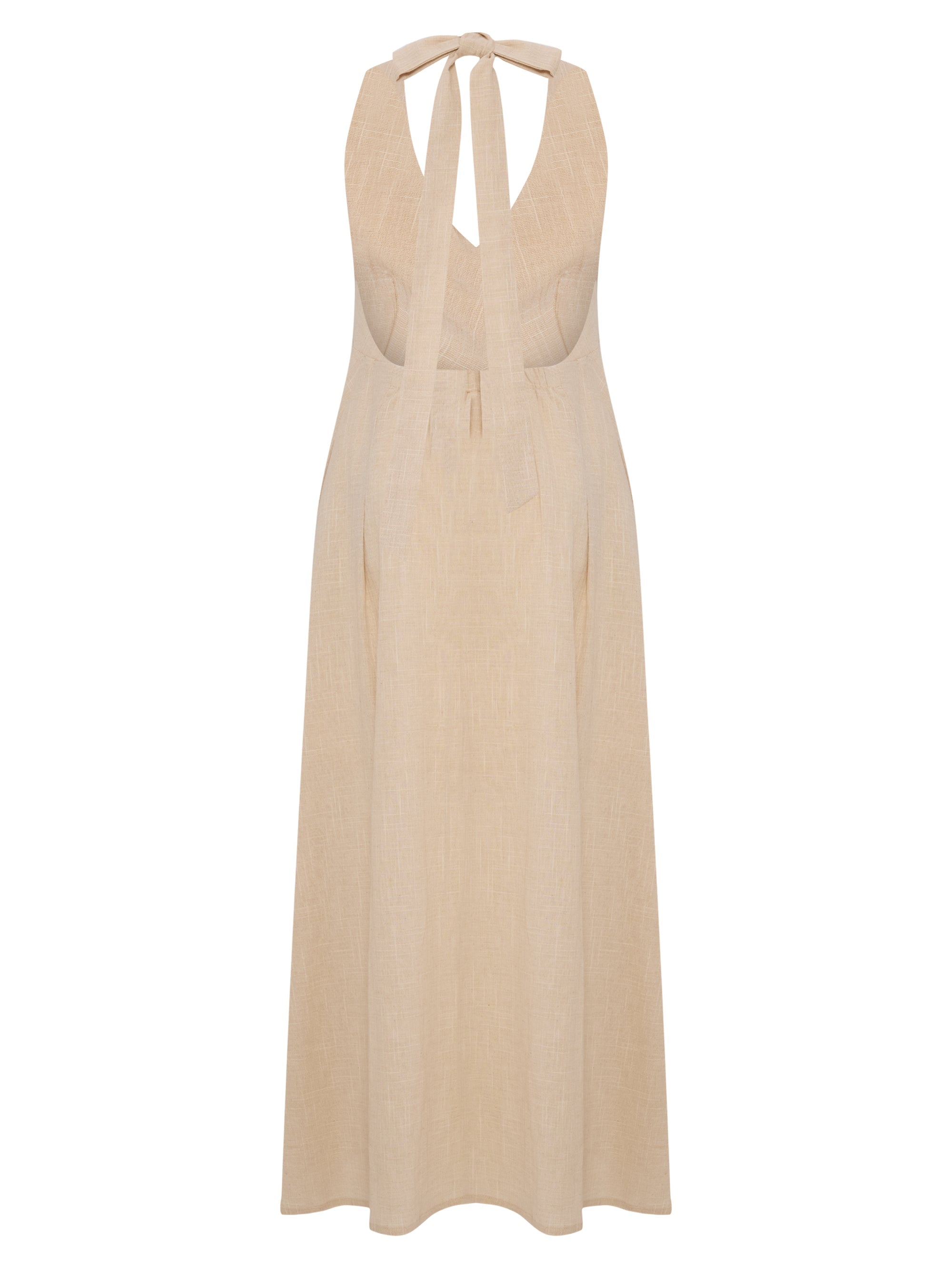 Buy Sahara Sun Maxi Dress - Natural by The Handloom