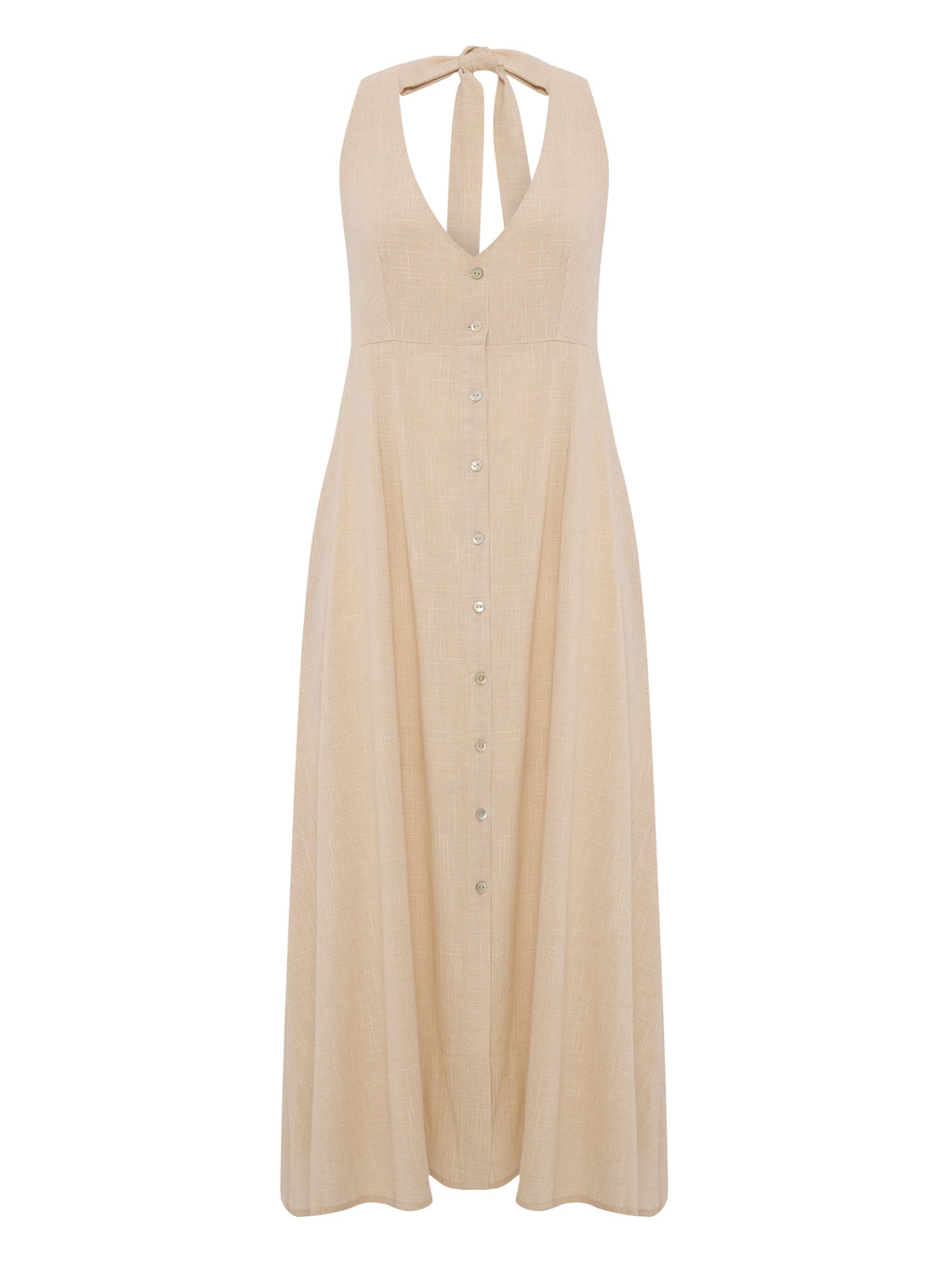 Buy Sahara Sun Maxi Dress - Natural by The Handloom