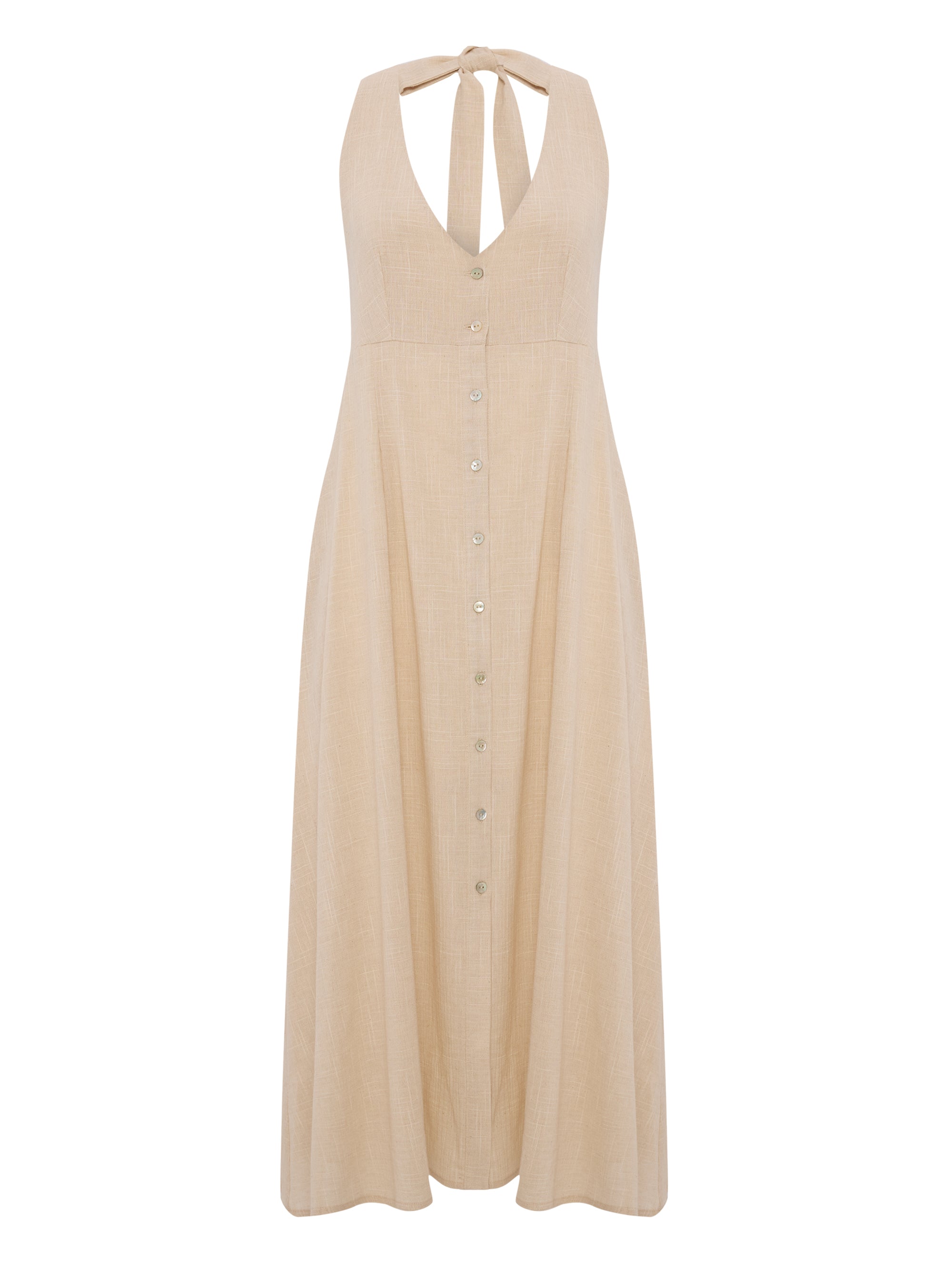 Buy Sahara Sun Maxi Dress - Natural by The Handloom