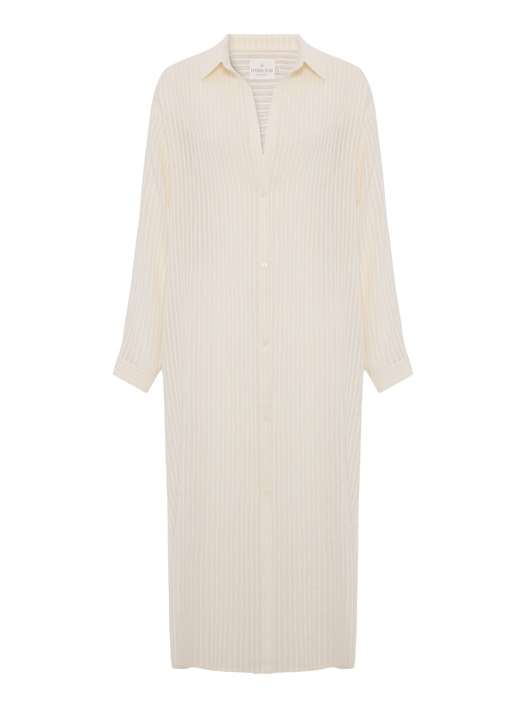 Buy Voyage Shirt Dress - White Stripes by The Handloom