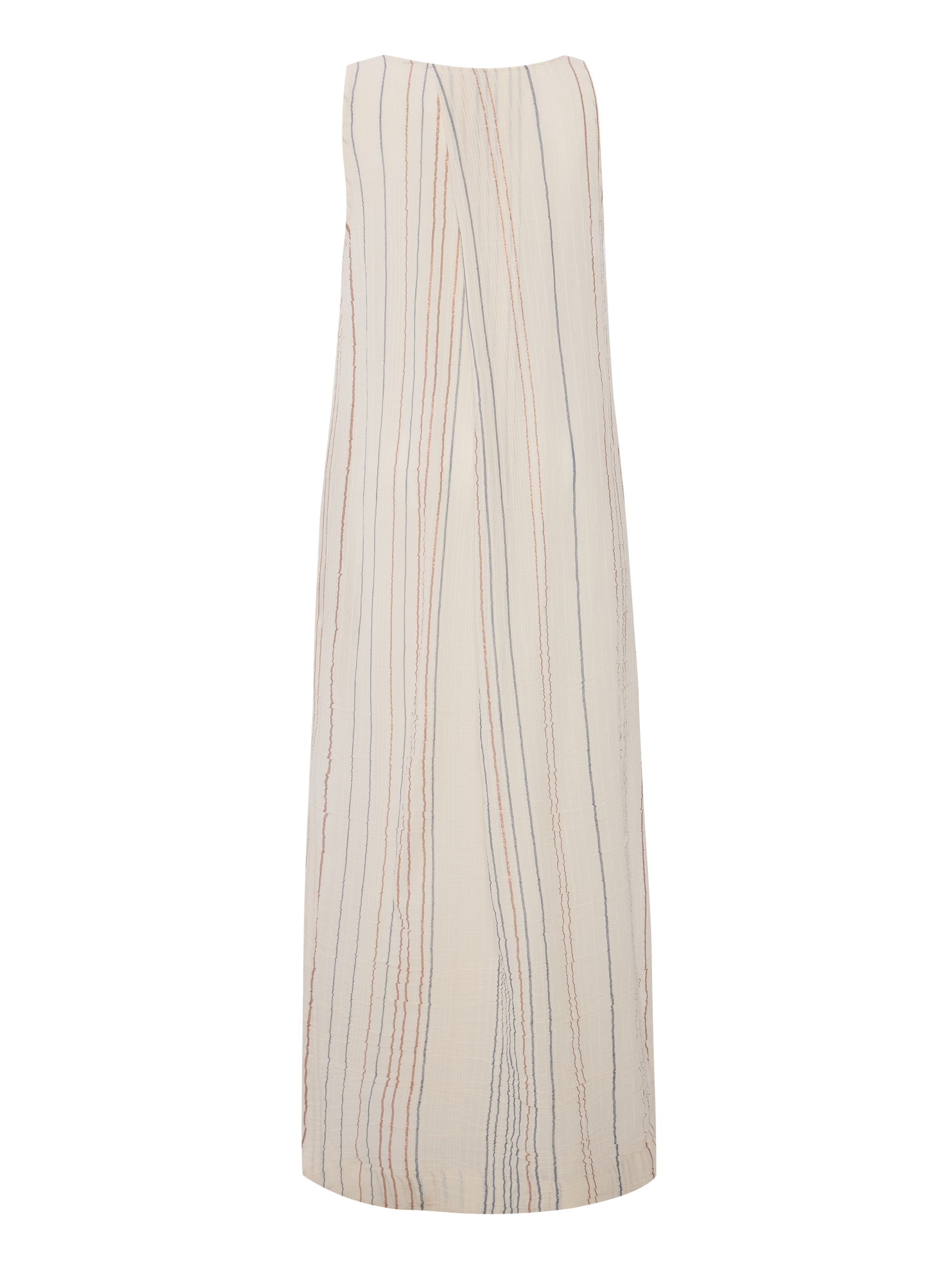Buy Day Break Dress - Natural With Stripes by The Handloom