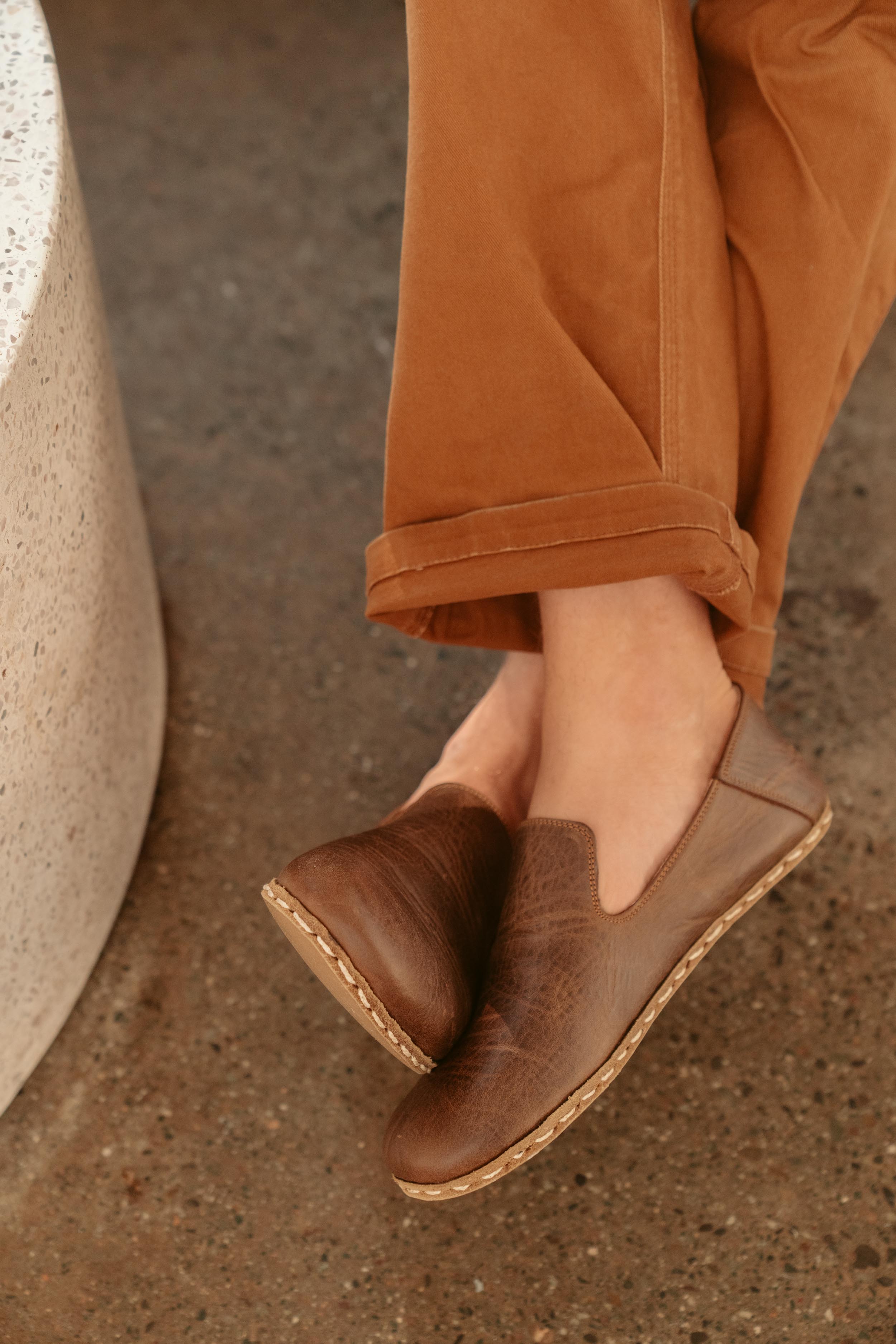 Buy Men's Barefoot Grounding Slip-on Shoes / Coffee by Raum