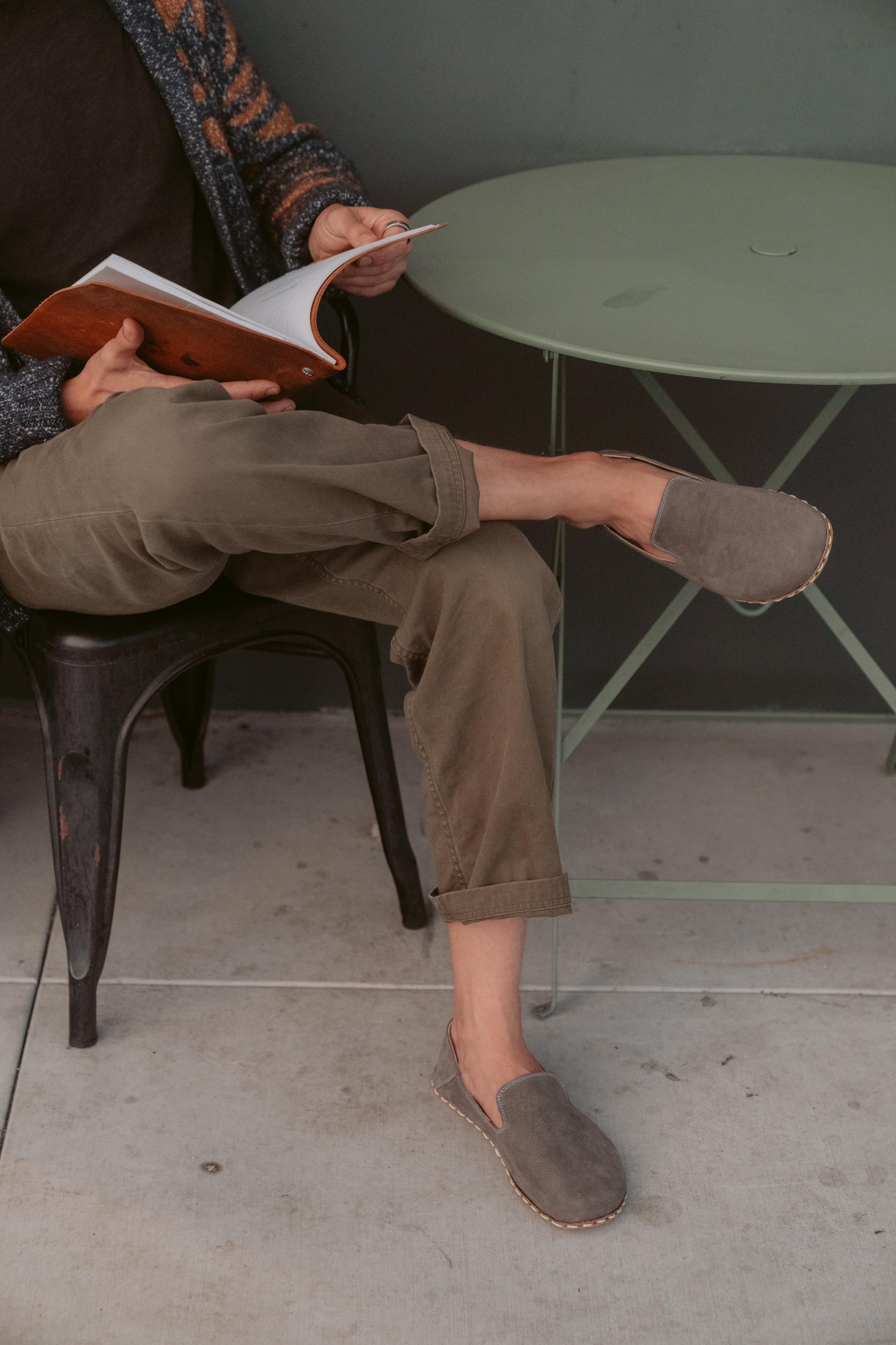 Buy Men's Barefoot Grounding Slip-on Shoes / Stone by Raum