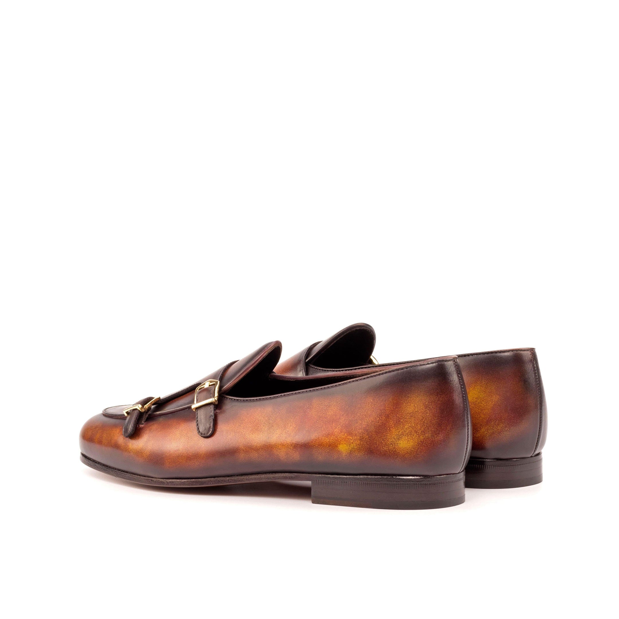 Dan Belgian Patina Monk Slipper