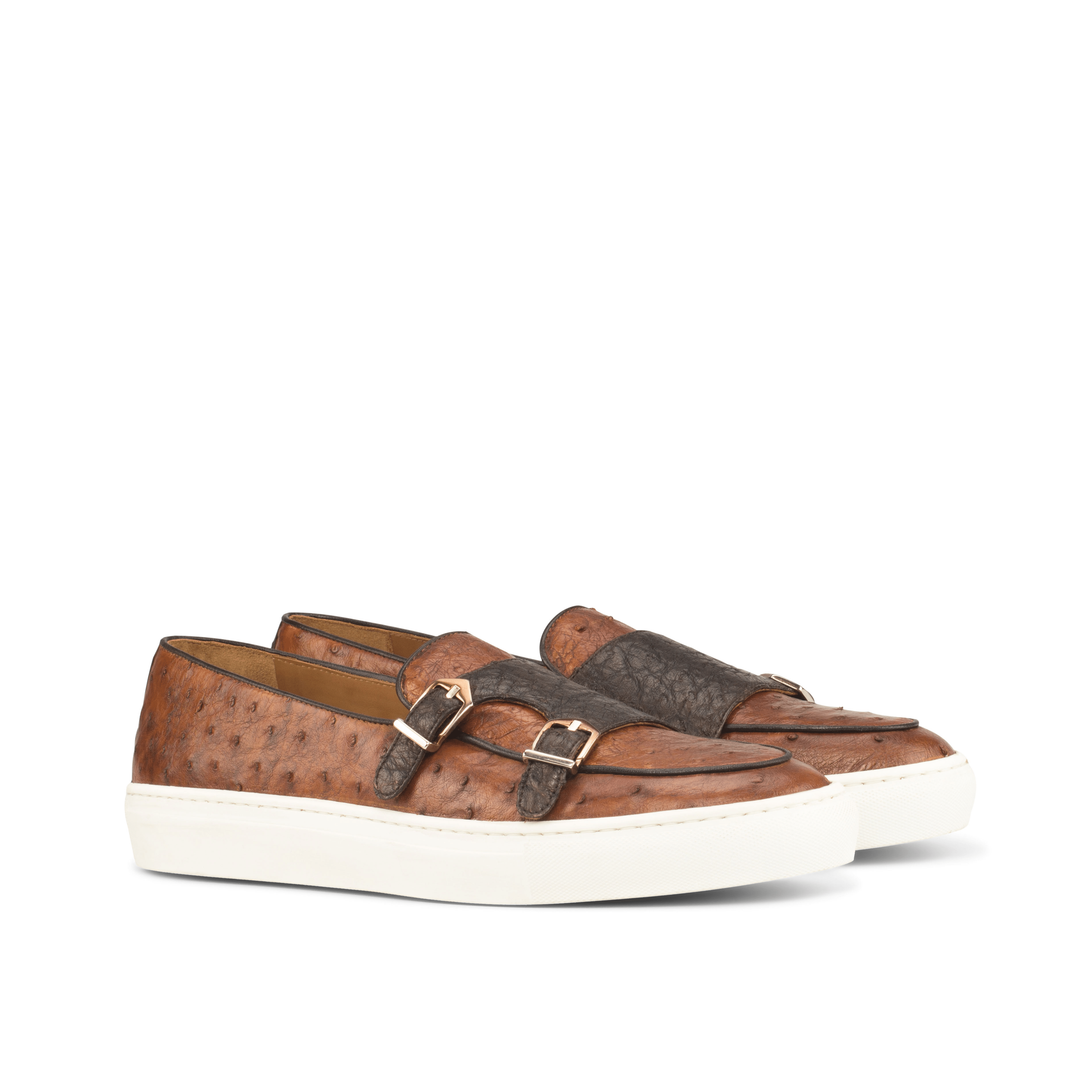 Emad Ostrich Monk Sneakers