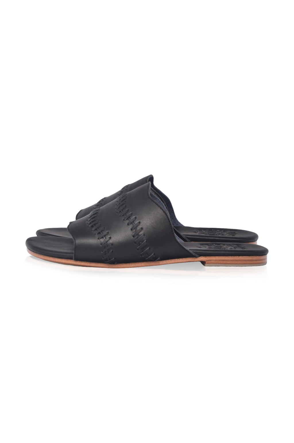 Buy Enzo Leather Slides by Bali ELF