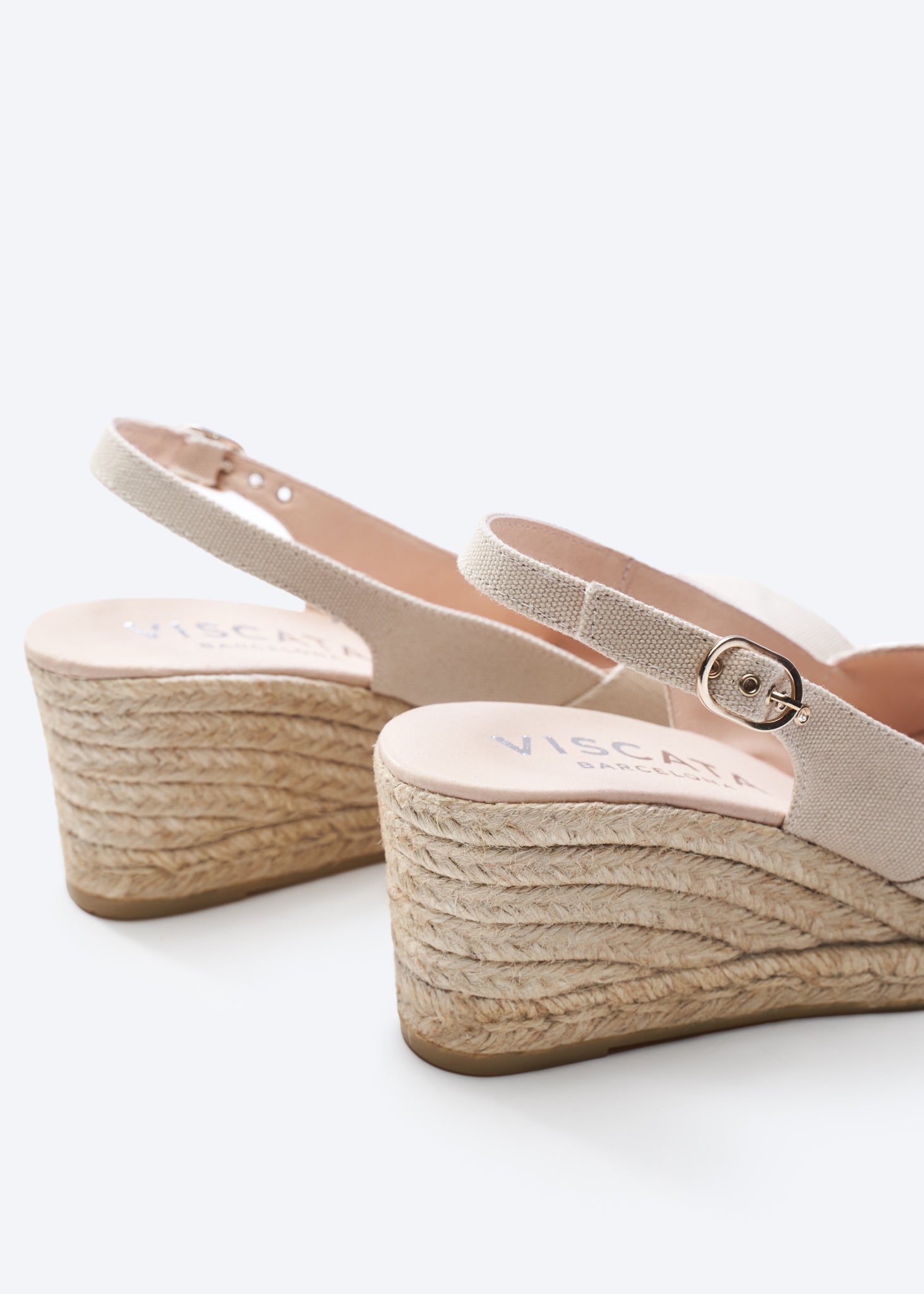 Buy Llansa Canvas Espadrille Sandal Wedges by Viscata