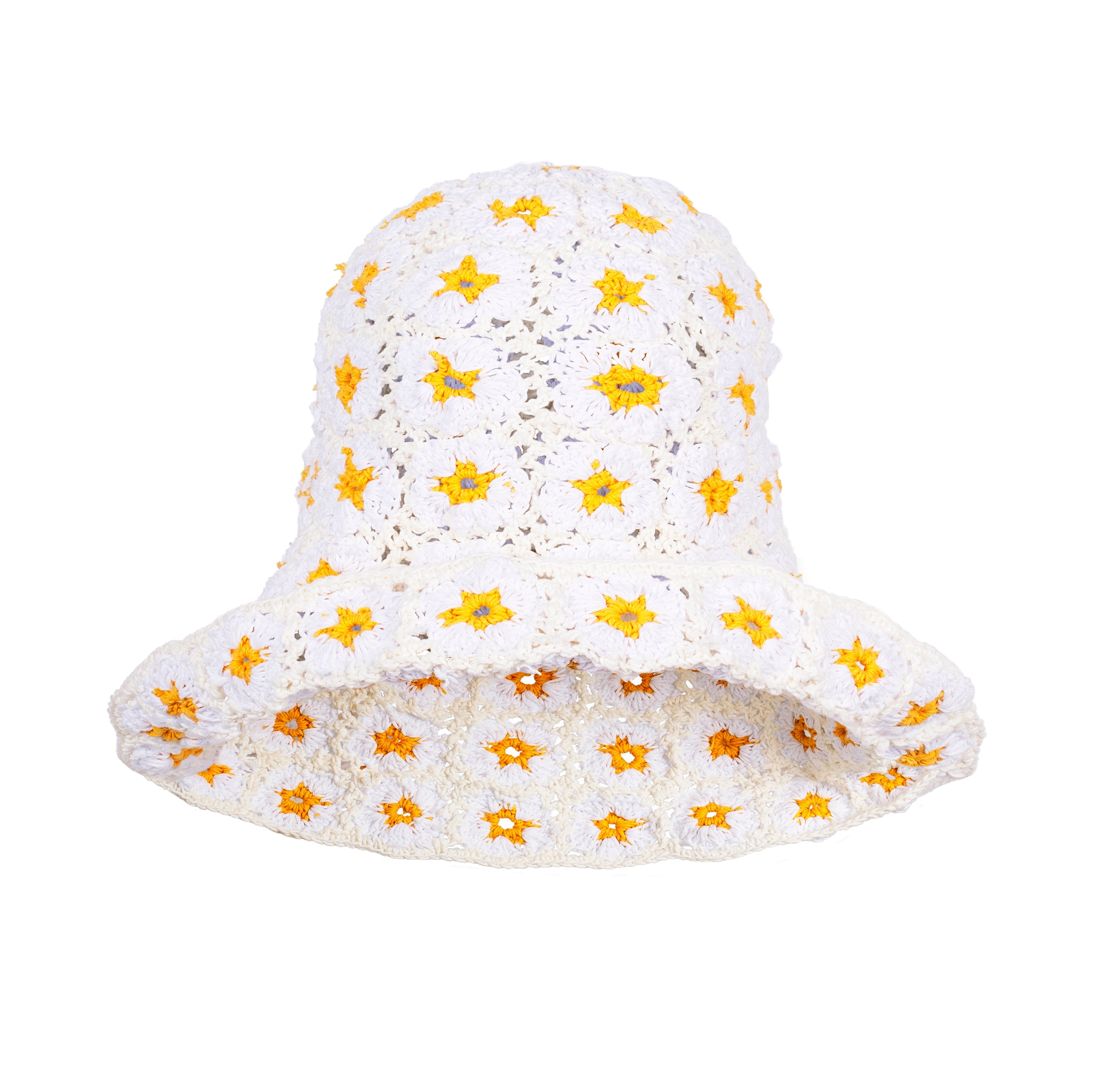 FLORA Crochet Hat in Off White