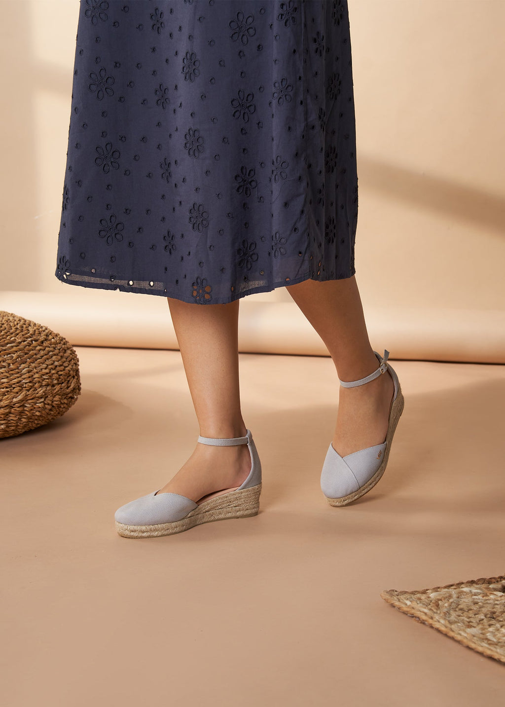 Buy Formiga Canvas Espadrille Wedges by Viscata