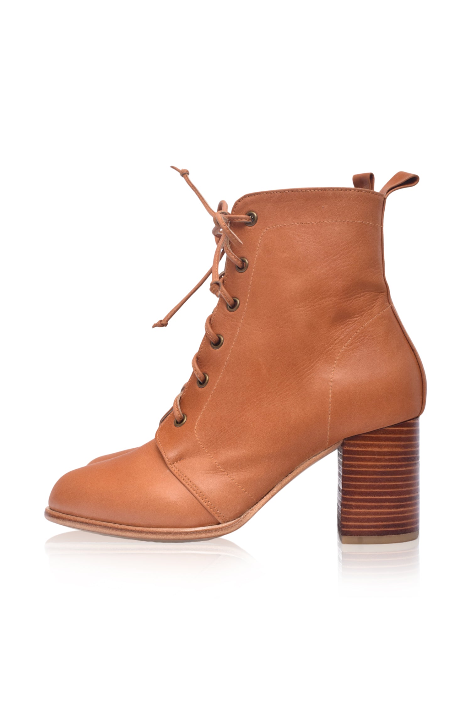 Buy Giselle Leather Heel Booties by Bali ELF