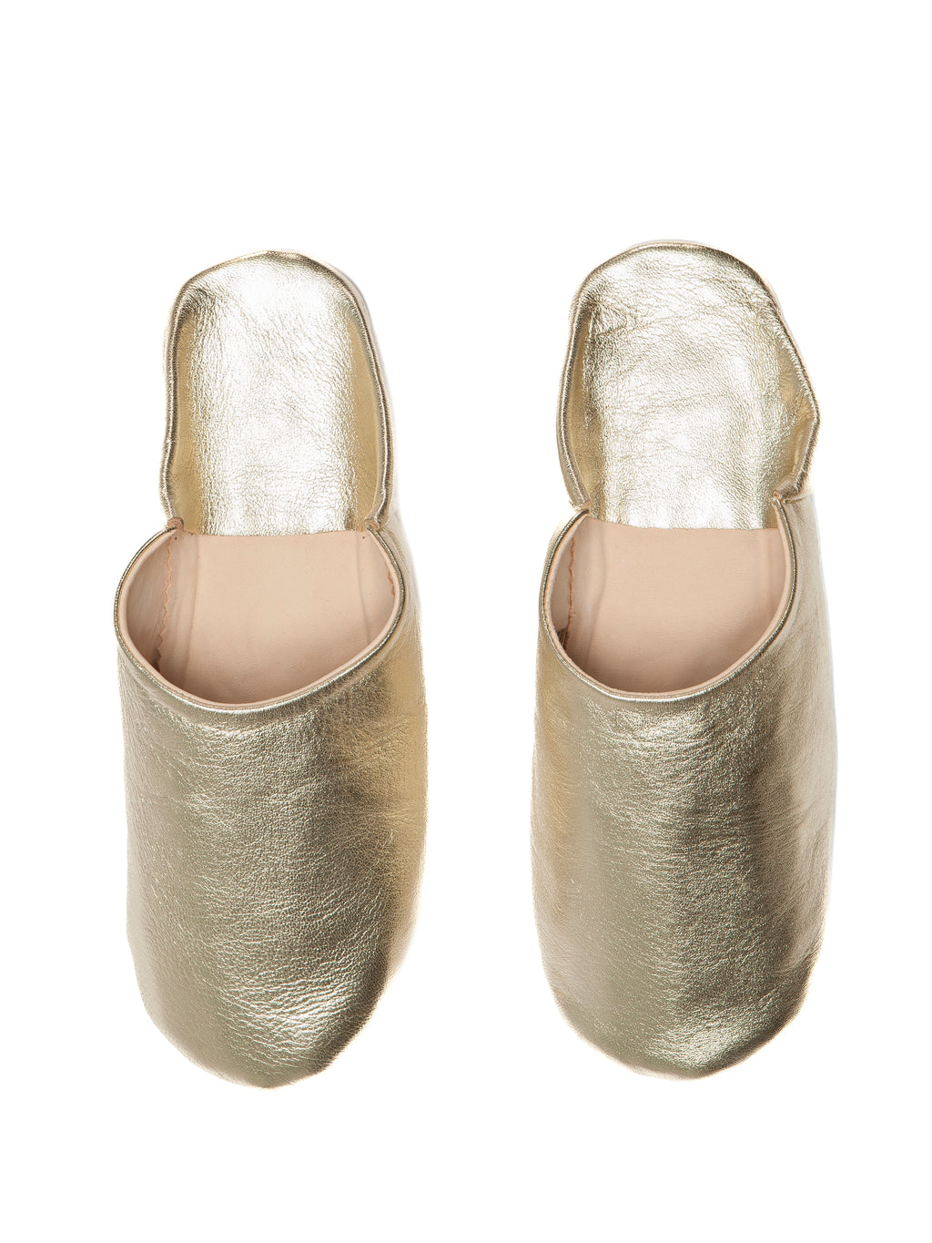 Buy Gold Elegance - Leather Slippers by Choost