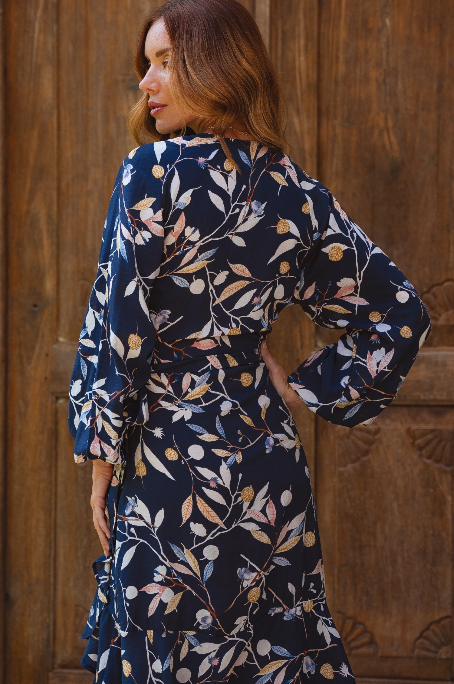 Buy Golden Hour Wrap High Low Dress by Bali ELF