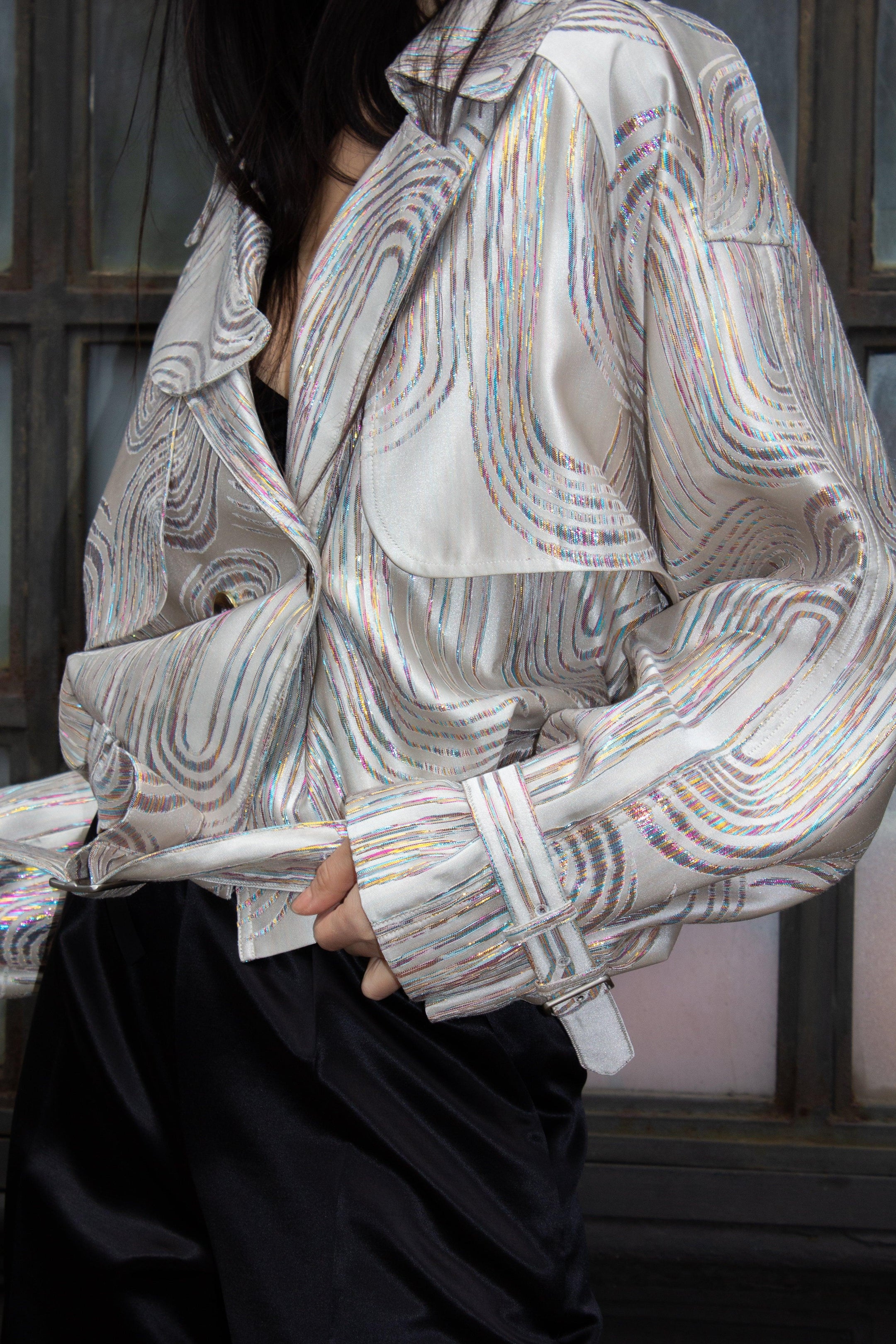 Buy Jacqueline Bomber Jacket in Beige – Stylish Women's Bomber Coat by Le Réussi®