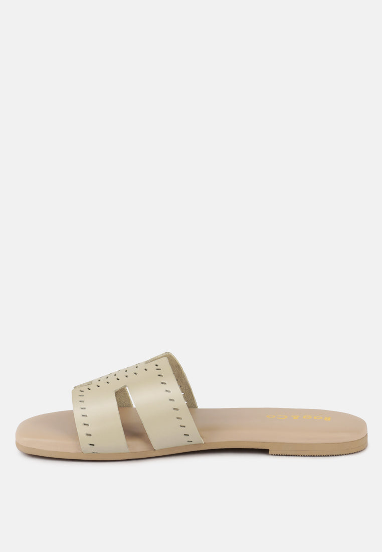 Buy ivanka cut out slip on sandals by London Rag