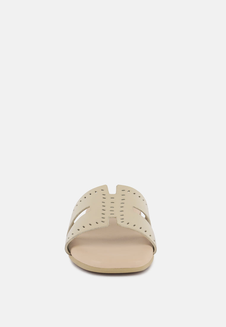 Buy ivanka cut out slip on sandals by London Rag