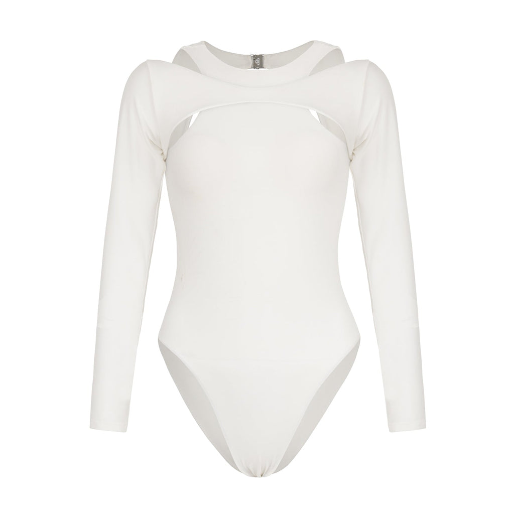 JUPITER Open-Back Recycled Two-Piece Swimsuit in White