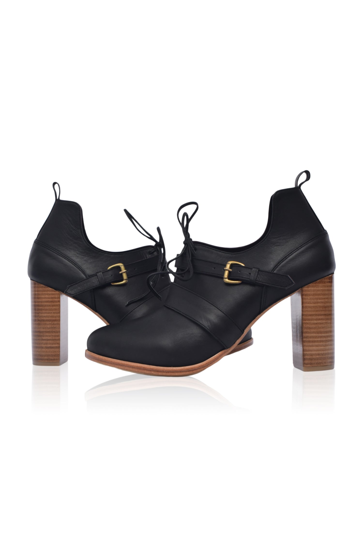 Buy Josephine Lace up Leather Heels by Bali ELF