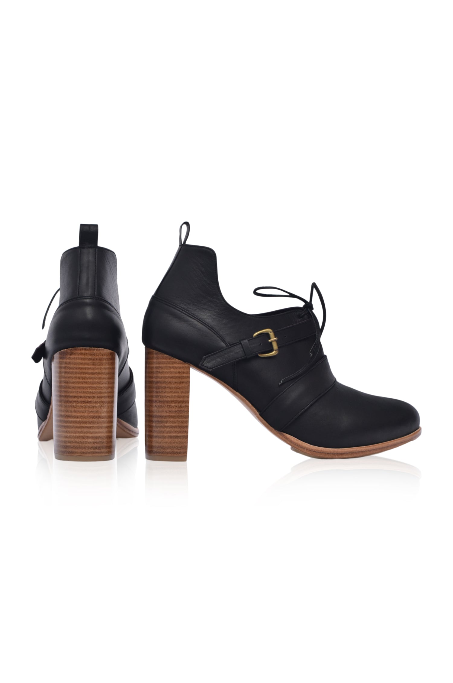 Buy Josephine Lace up Leather Heels by Bali ELF