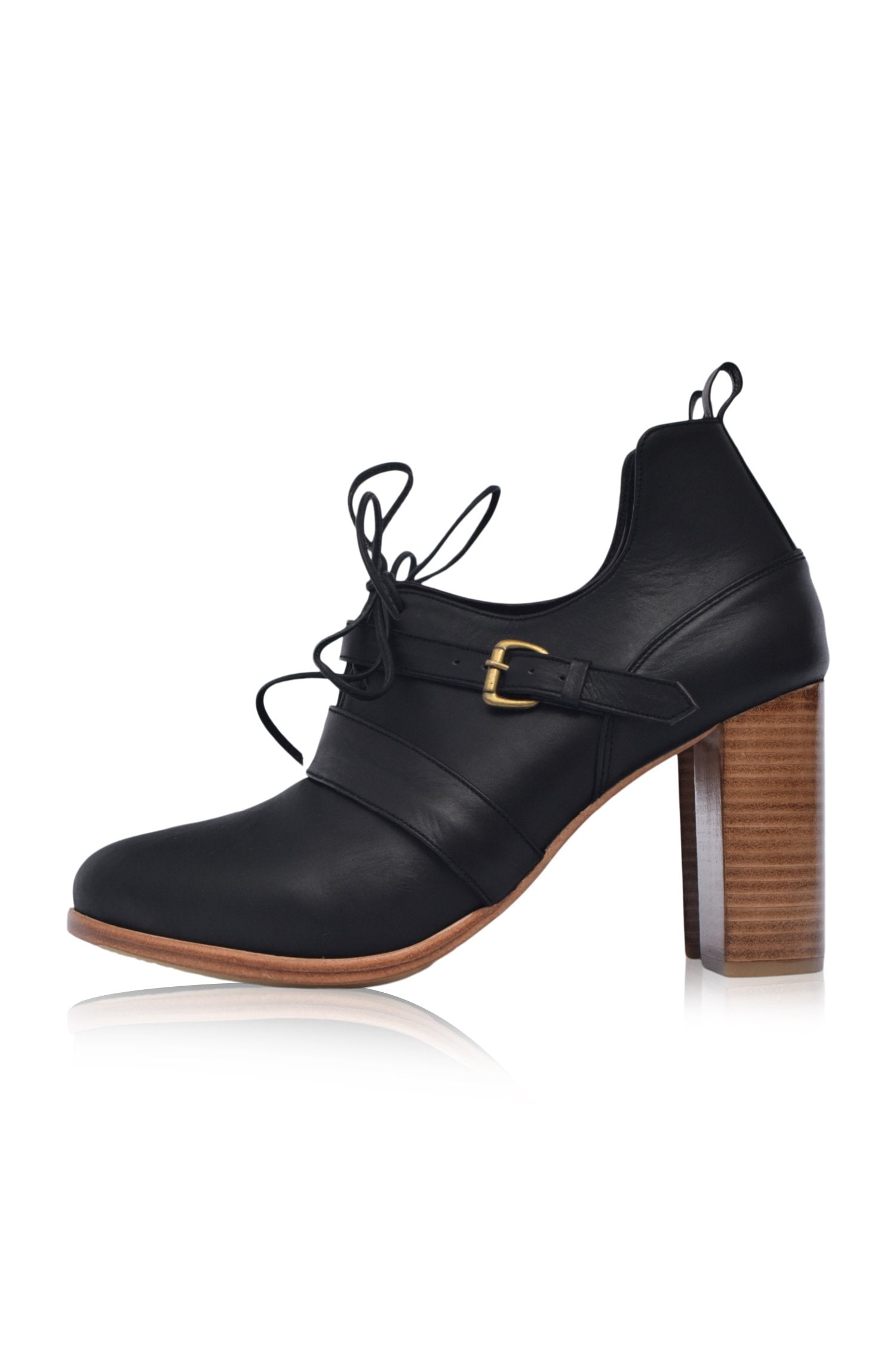 Buy Josephine Lace up Leather Heels by Bali ELF
