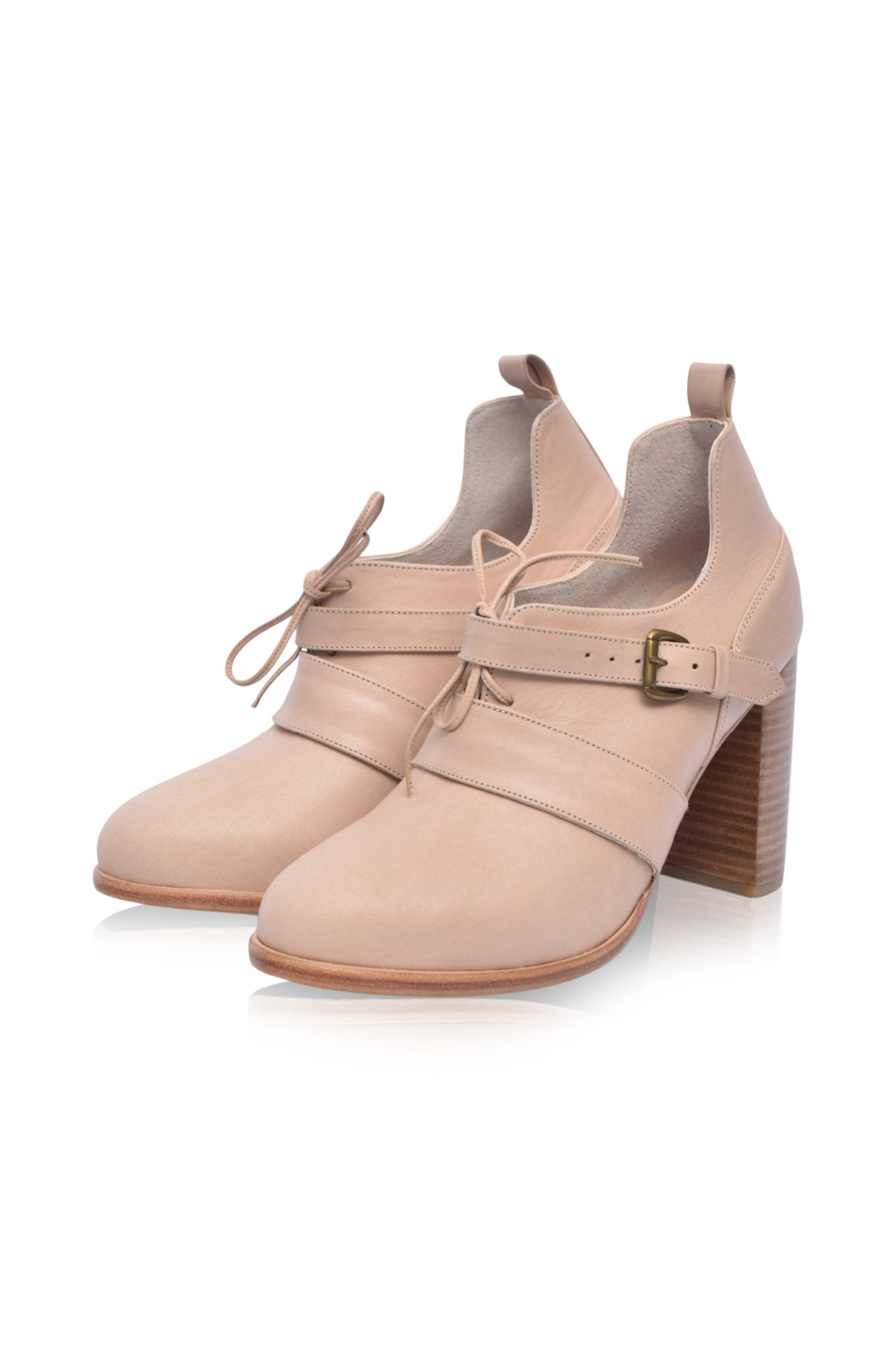 Buy Josephine Lace up Leather Heels by Bali ELF