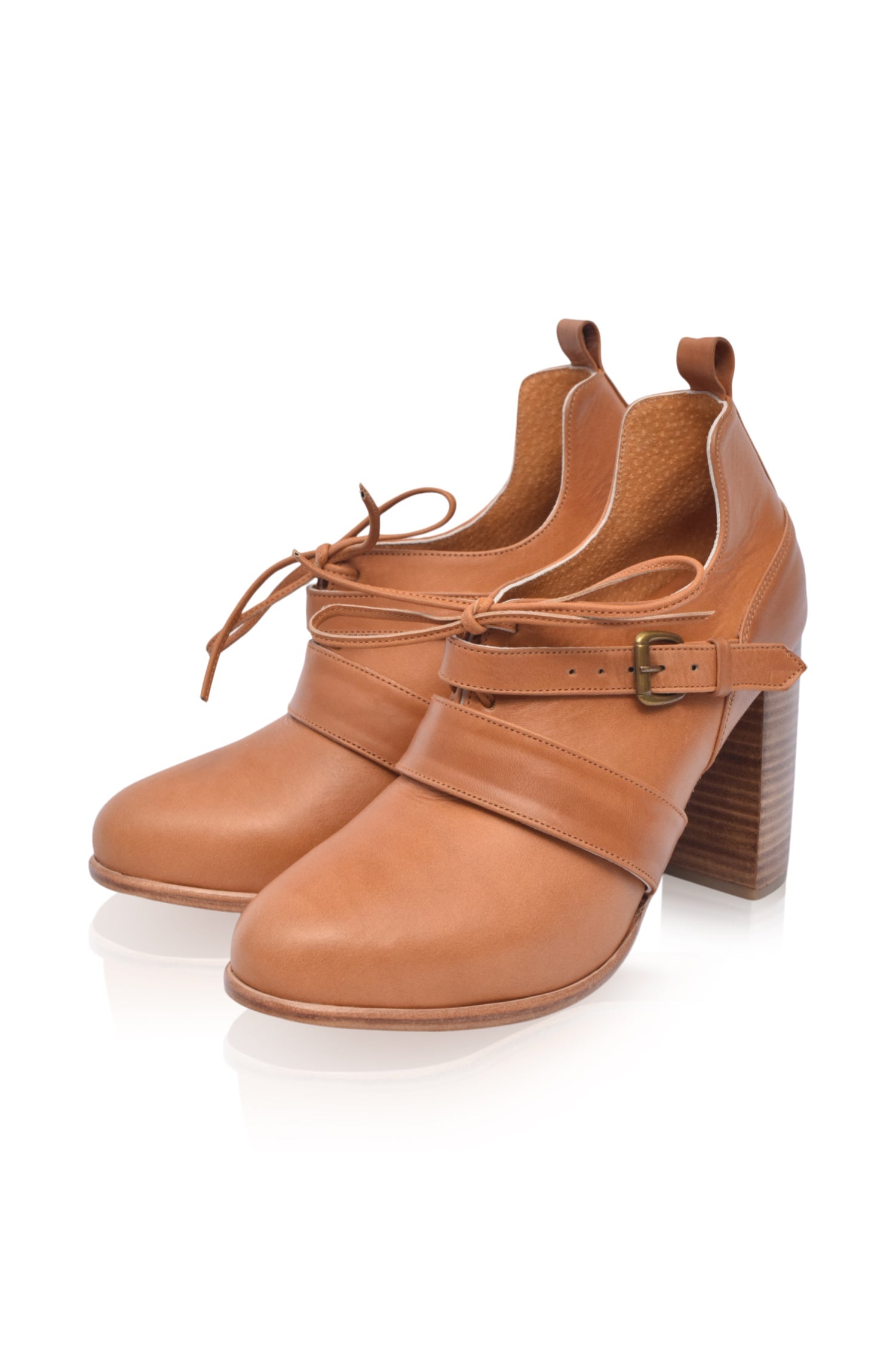 Buy Josephine Lace up Leather Heels by Bali ELF