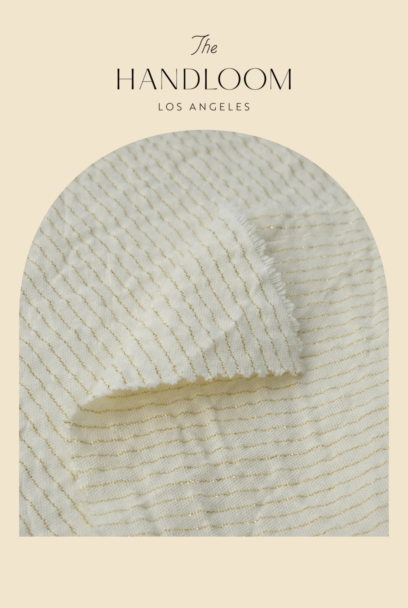 Buy Sage Maxi Dress - Gold Stripes by The Handloom