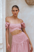Kiana Linen Crop Top