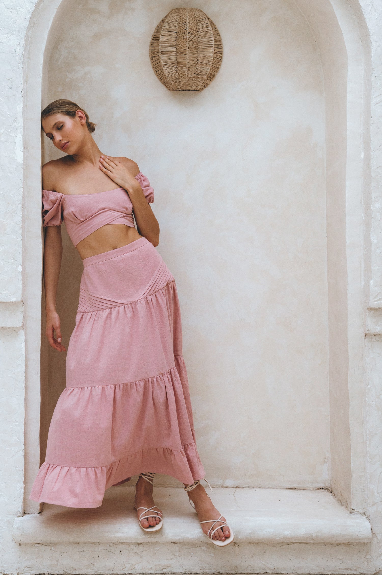 Kiana Linen Crop Top