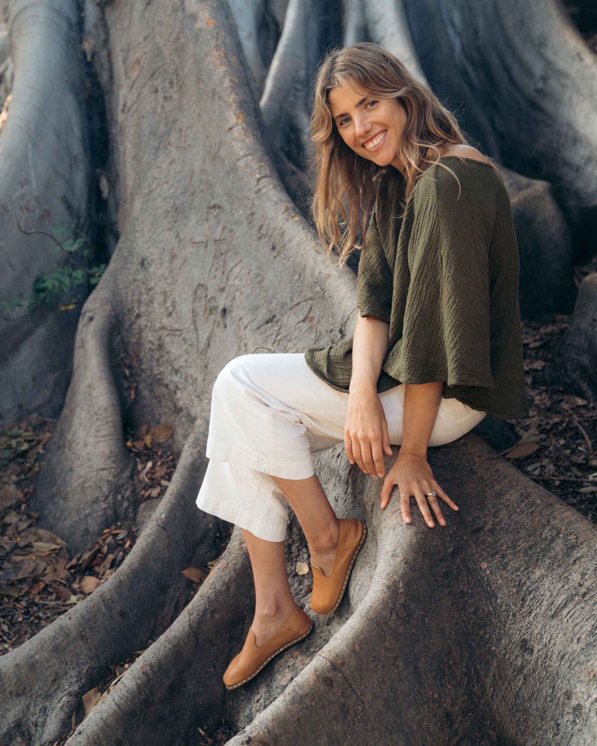 Buy Women's Barefoot Grounding Slip-on Shoes / Natural by Raum