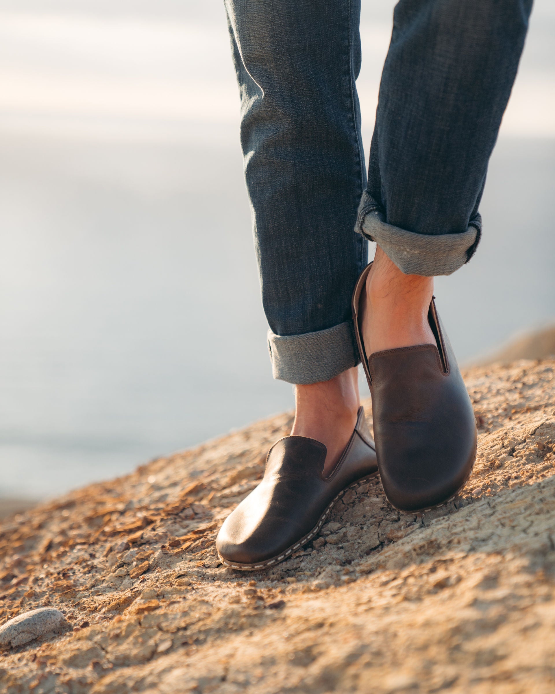 Buy Men's Barefoot Grounding Slip-on Shoes / Coffee by Raum