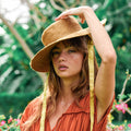 The Loli Jute Hat in Golden Brown