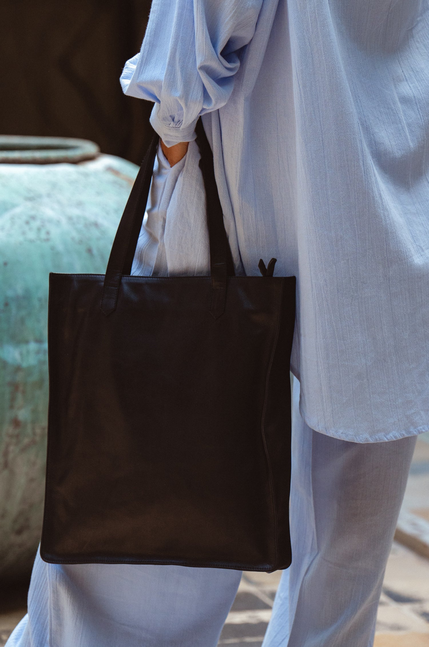 Buy Lifestyle Leather Tote Bag by Bali ELF