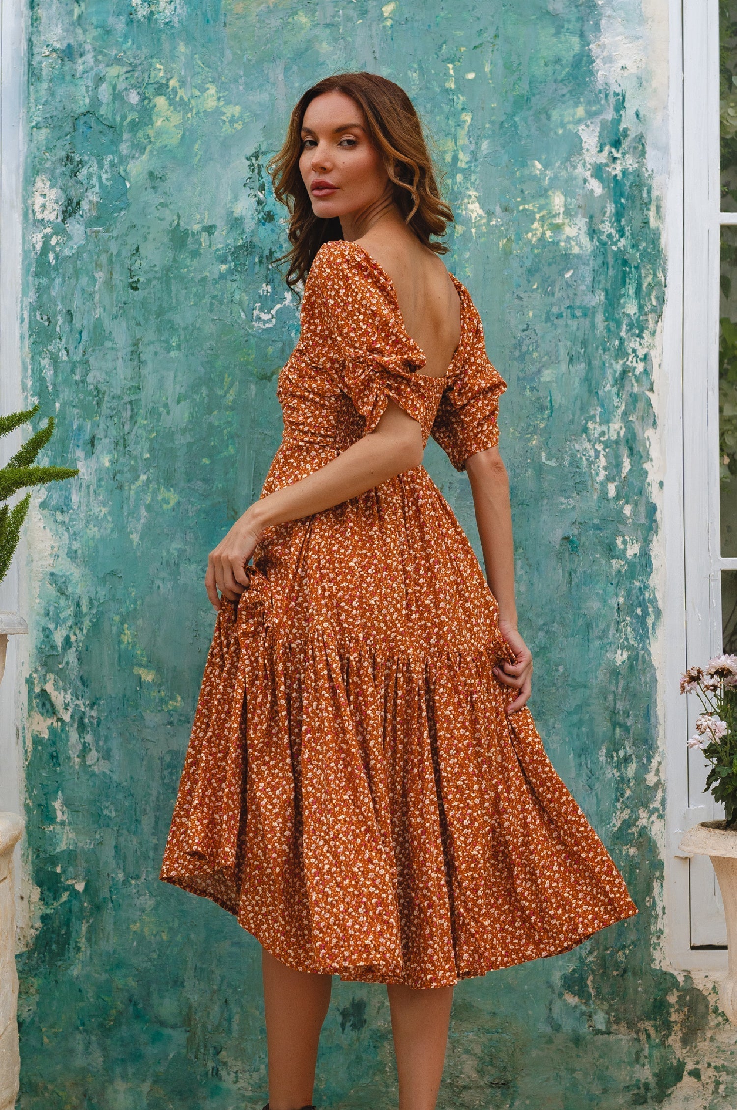 Buy Lilit Midi Dress by Bali ELF