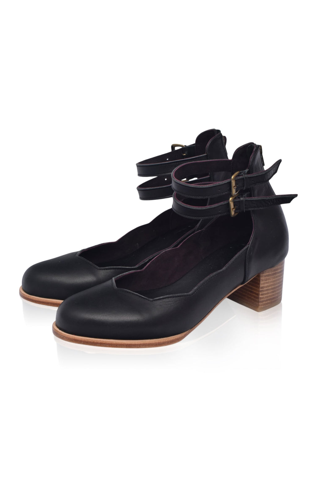 Buy Lily Valley Leather Heels by Bali ELF