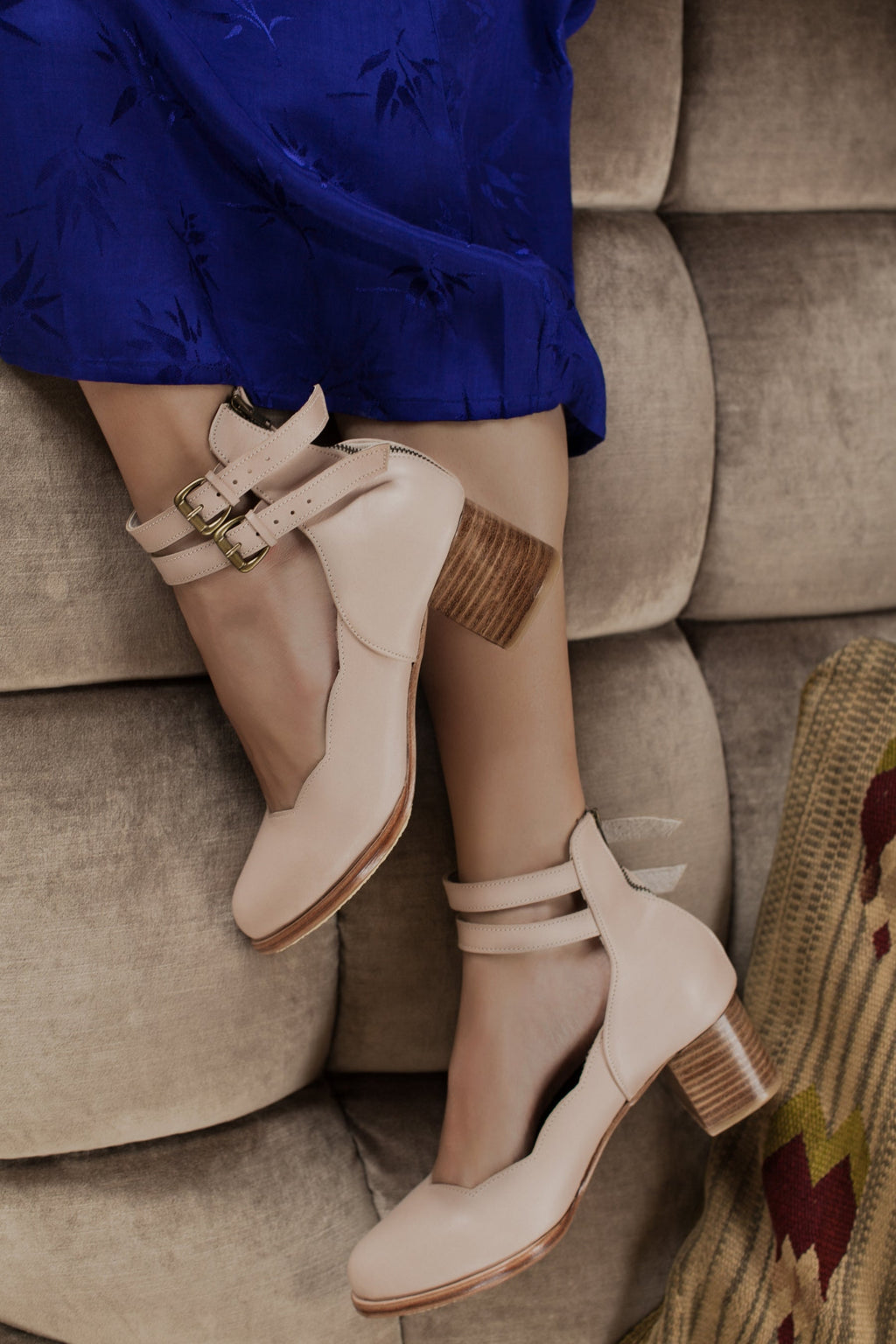 Buy Lily Valley Leather Heels by Bali ELF