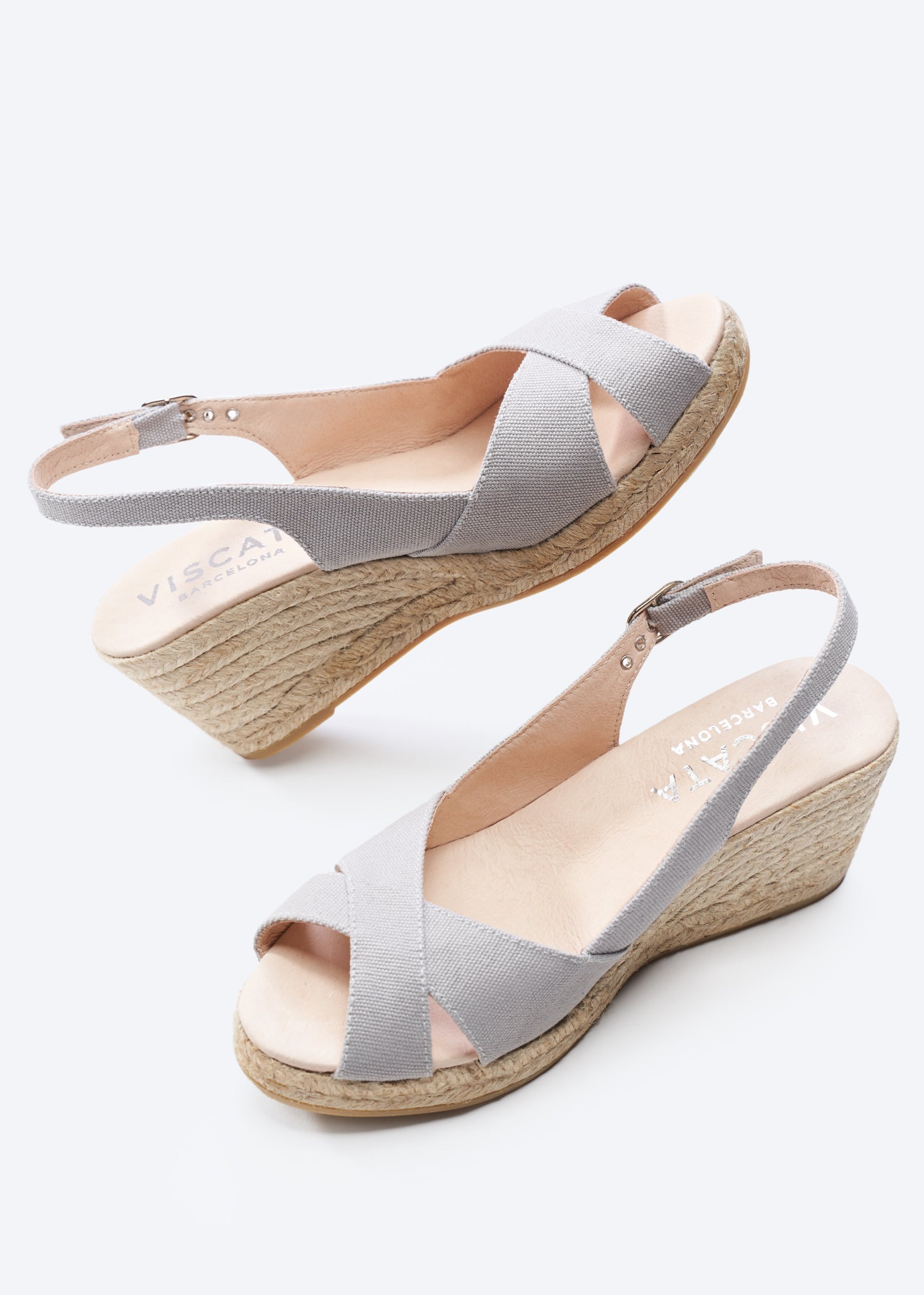 Buy Llansa Canvas Espadrille Sandal Wedges by Viscata