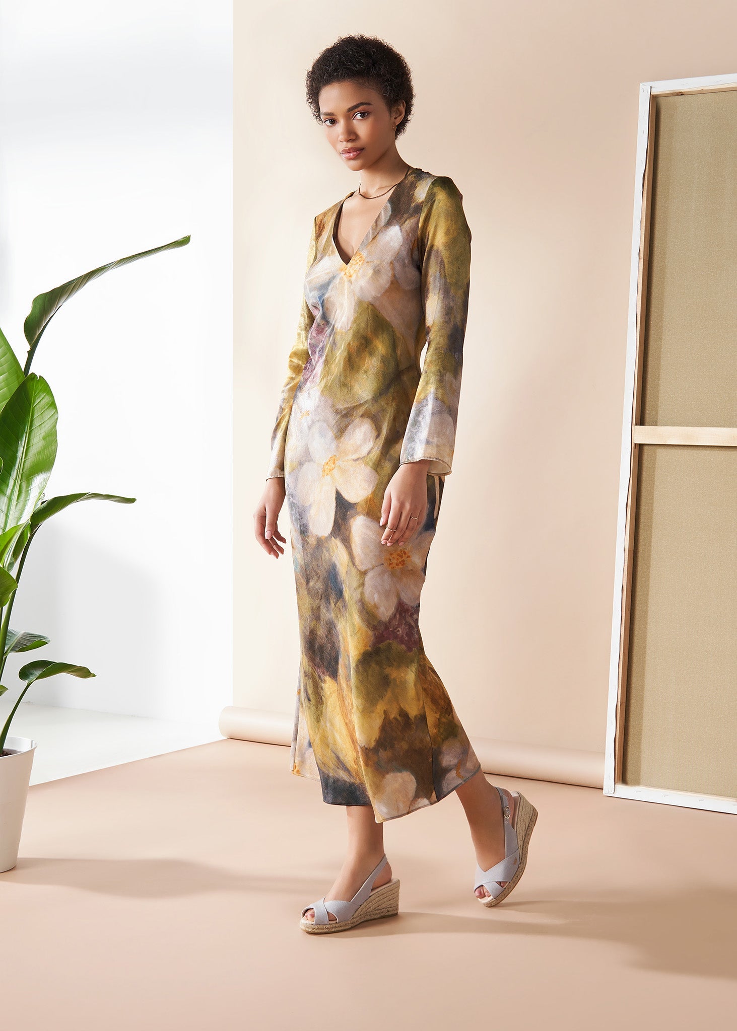 Buy Llansa Canvas Espadrille Sandal Wedges by Viscata