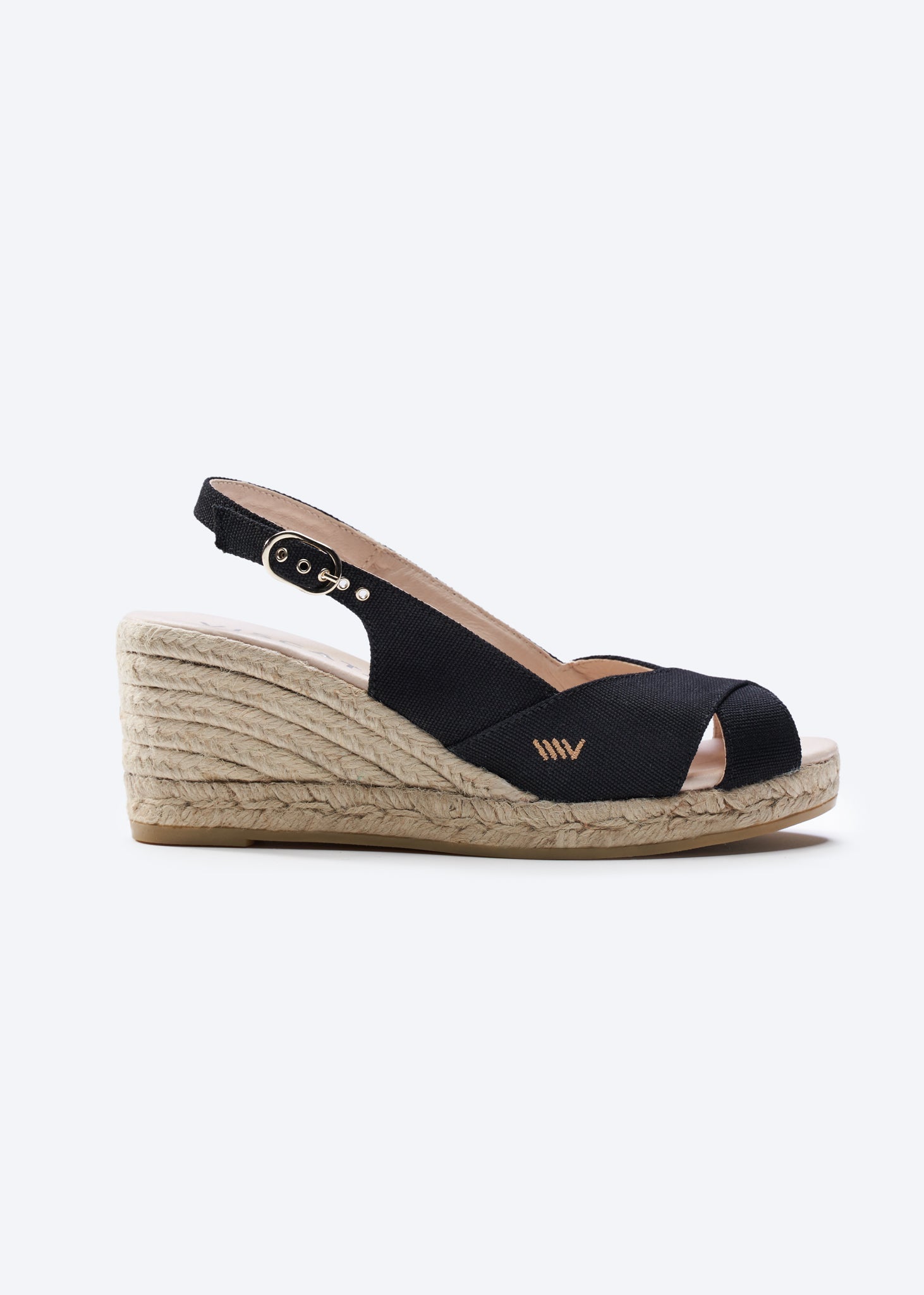 Buy Llansa Canvas Espadrille Sandal Wedges by Viscata