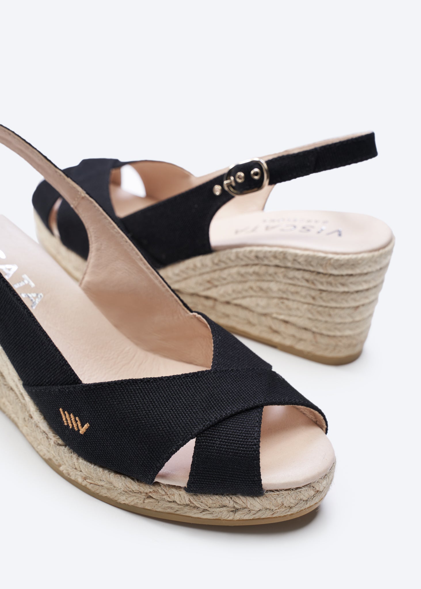 Buy Llansa Canvas Espadrille Sandal Wedges by Viscata