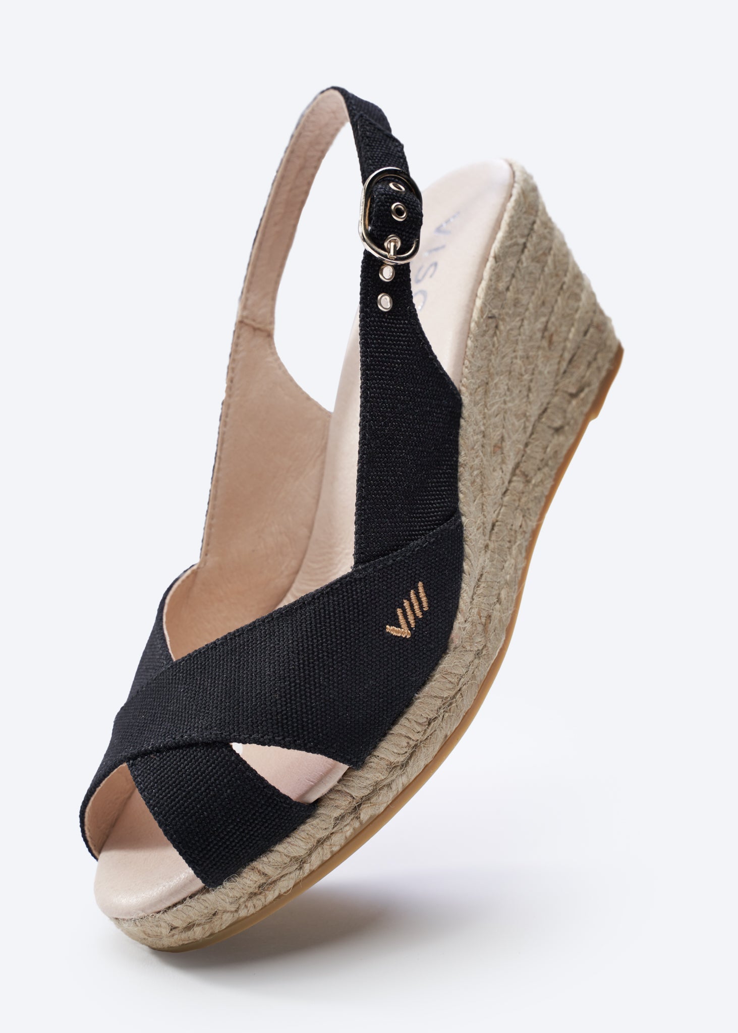 Buy Llansa Canvas Espadrille Sandal Wedges by Viscata