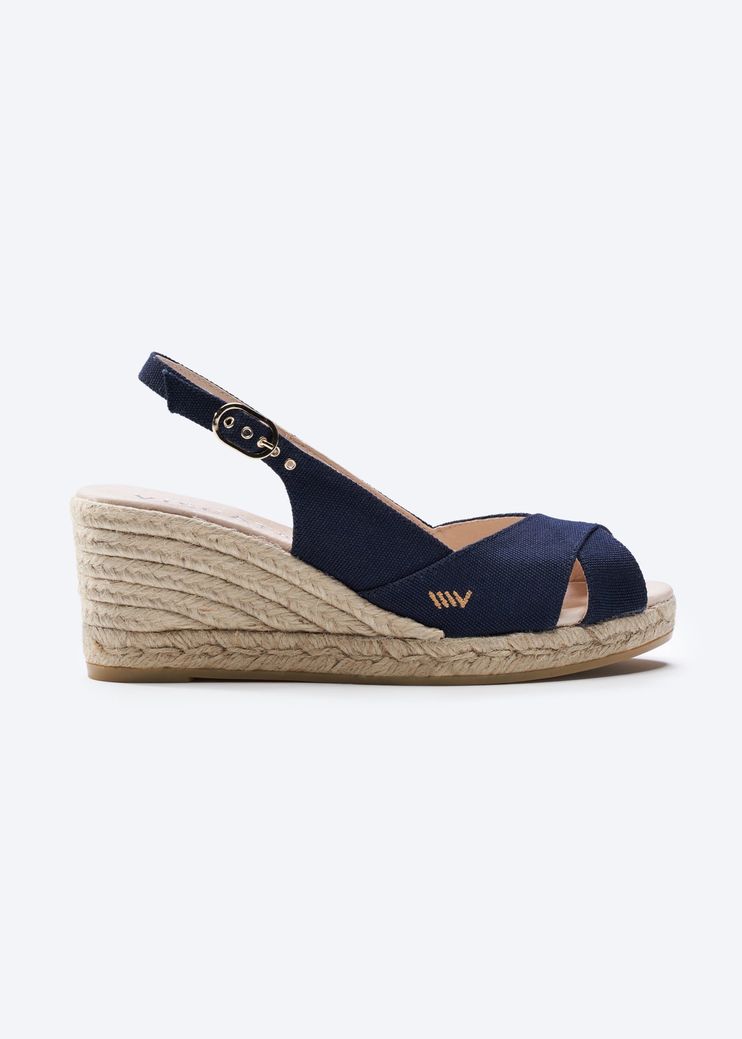 Buy Llansa Canvas Espadrille Sandal Wedges by Viscata