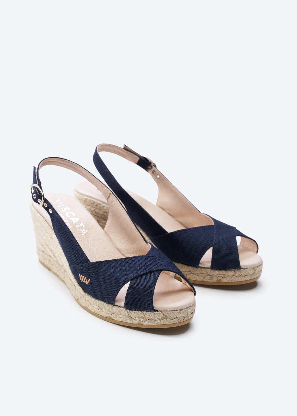 Buy Llansa Canvas Espadrille Sandal Wedges by Viscata