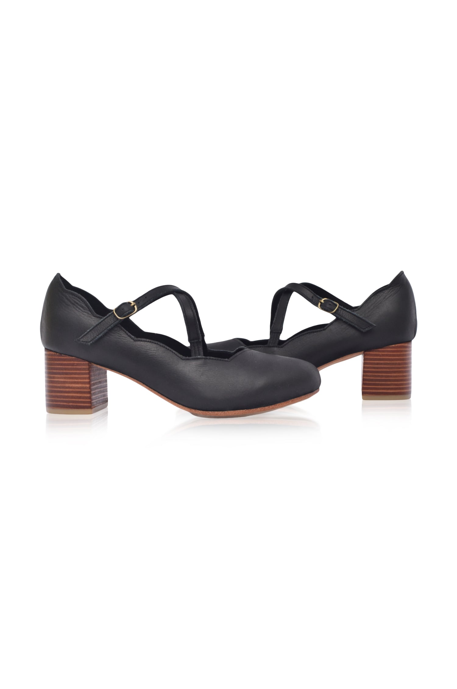 Buy Lotus Criss Cross Leather Heels by Bali ELF