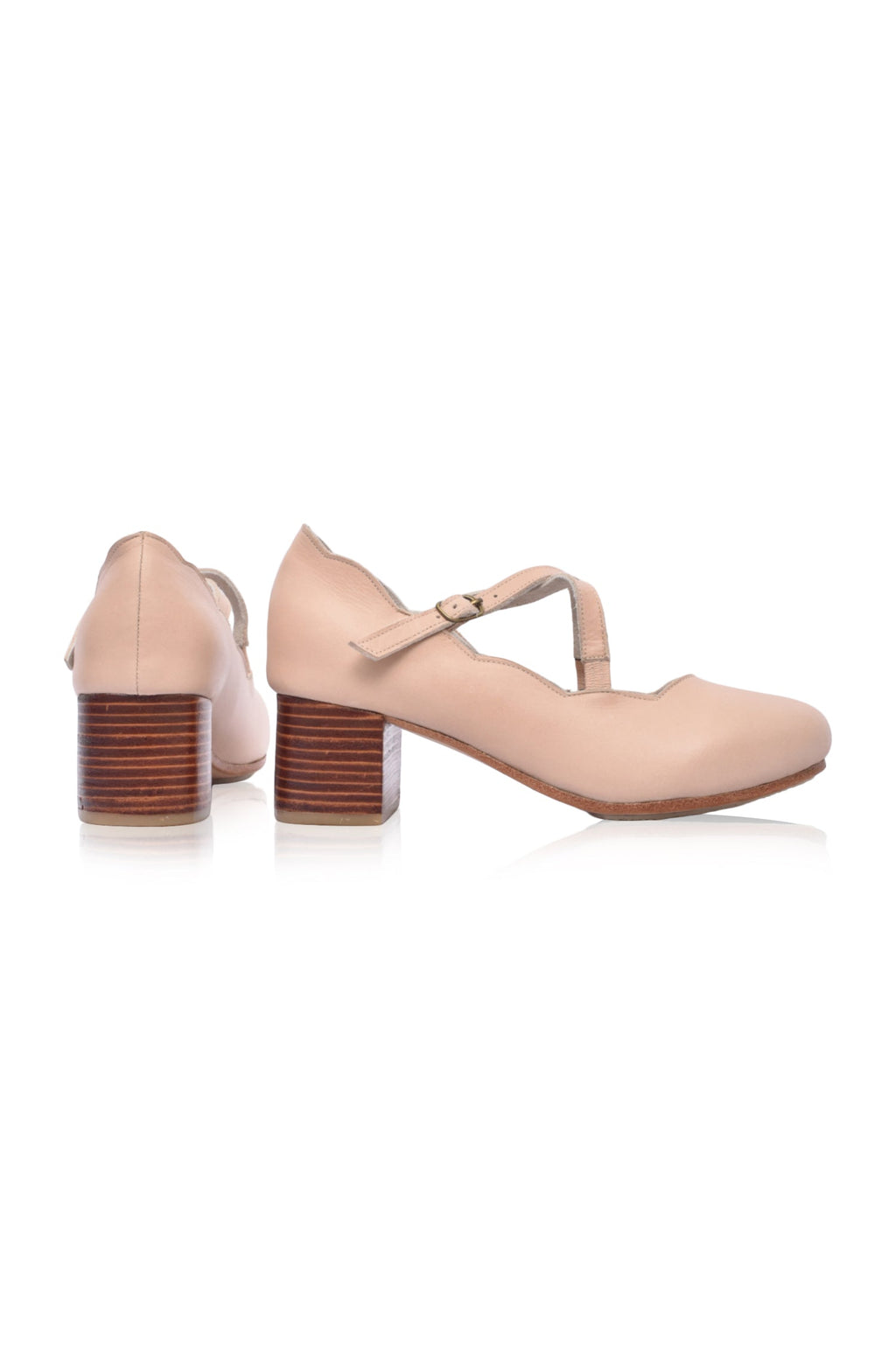 Buy Lotus Criss Cross Leather Heels by Bali ELF