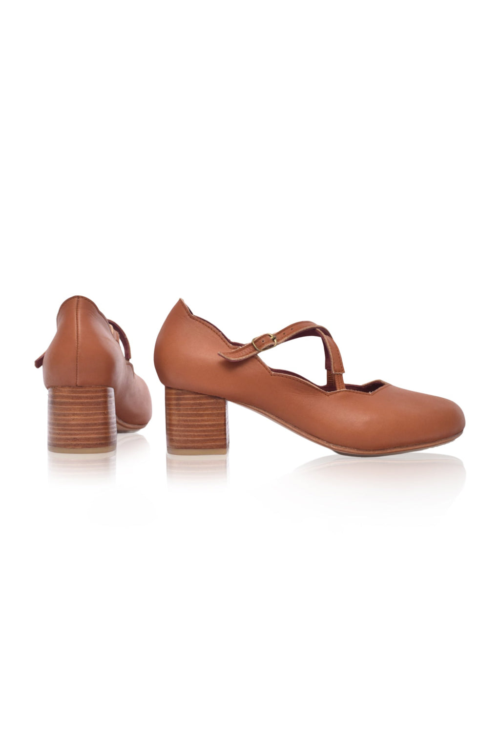 Buy Lotus Criss Cross Leather Heels by Bali ELF